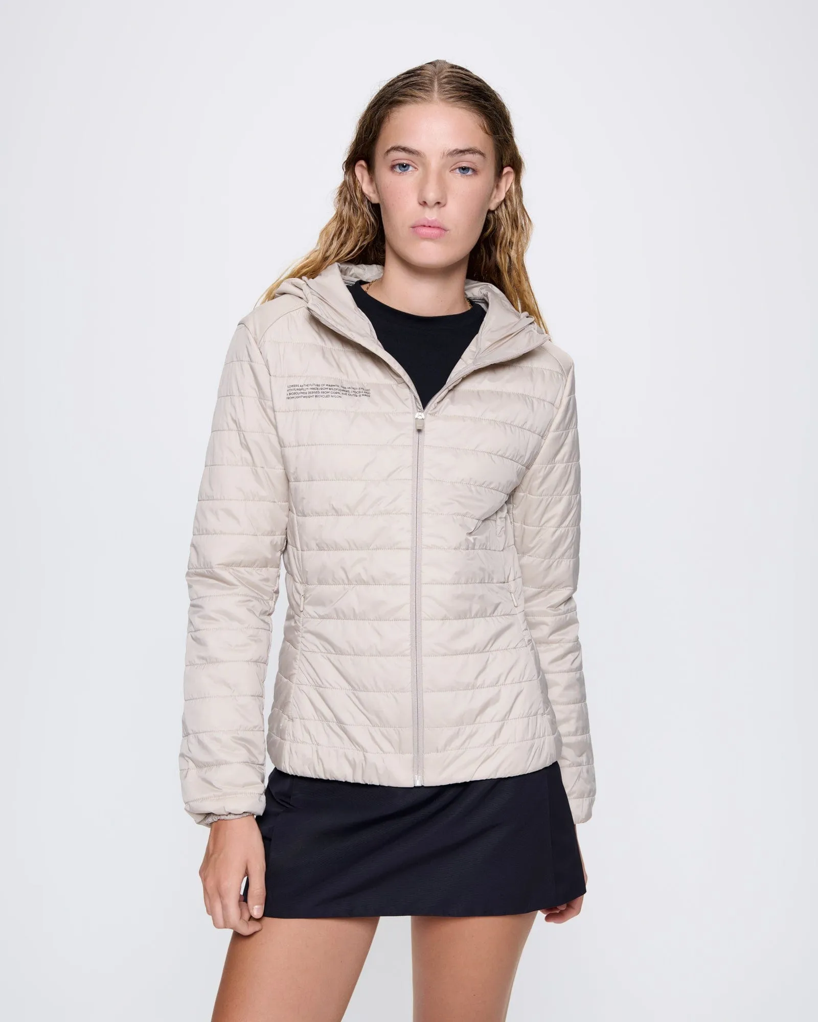 Womens Flower-Warmth Lite Jacket—Wheat Beige sold by Pangaia product image thumbnail 3