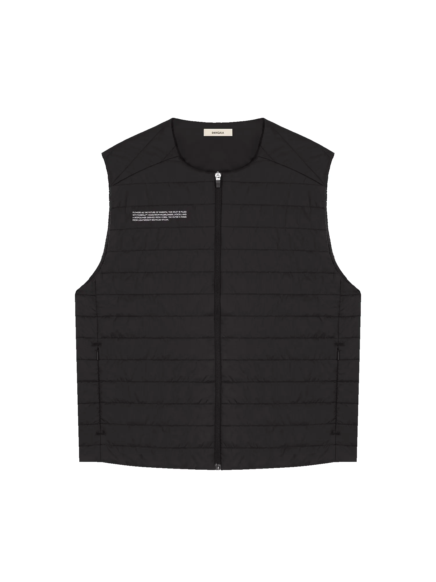 Mens Flower-Warmth Lite Gilet—Black sold by Pangaia product image thumbnail 2