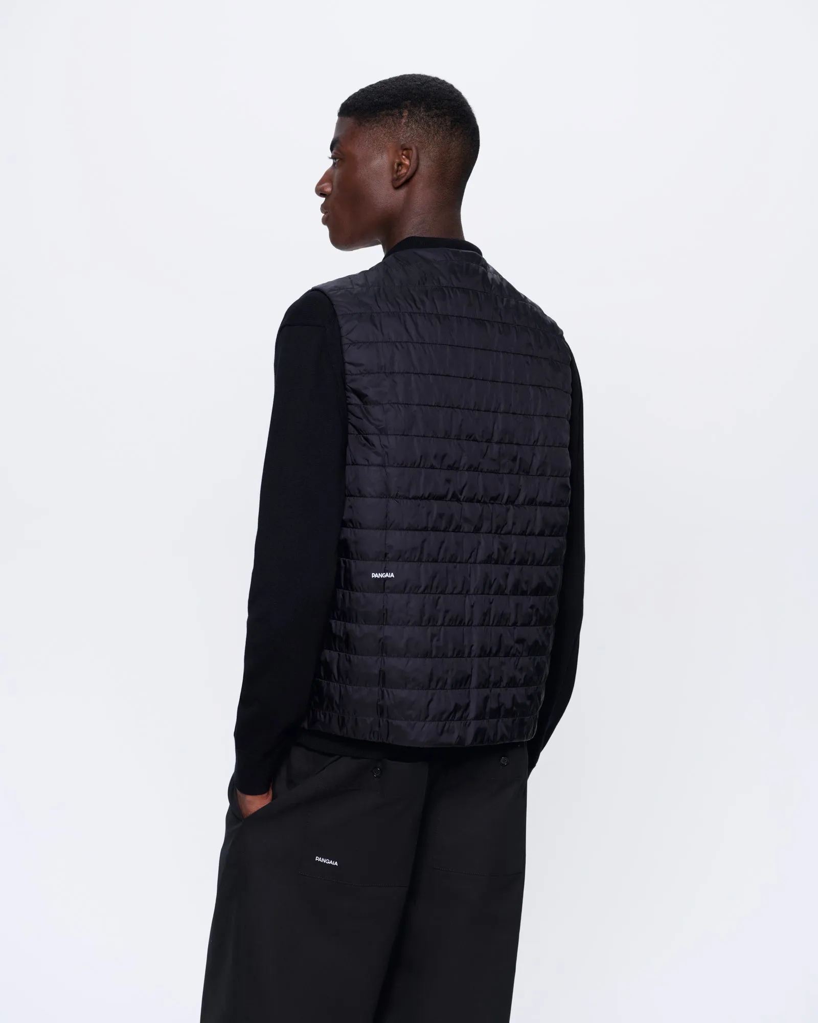Mens Flower-Warmth Lite Gilet—Black sold by Pangaia product image thumbnail 5