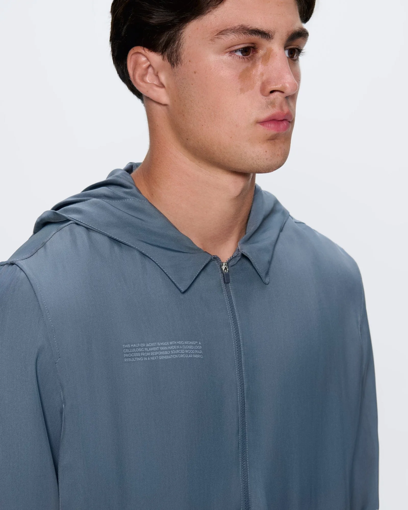 Archive Mens AeoniQ™ Half-Zip Overtop— Volcanic Gray sold by Pangaia product image thumbnail 3
