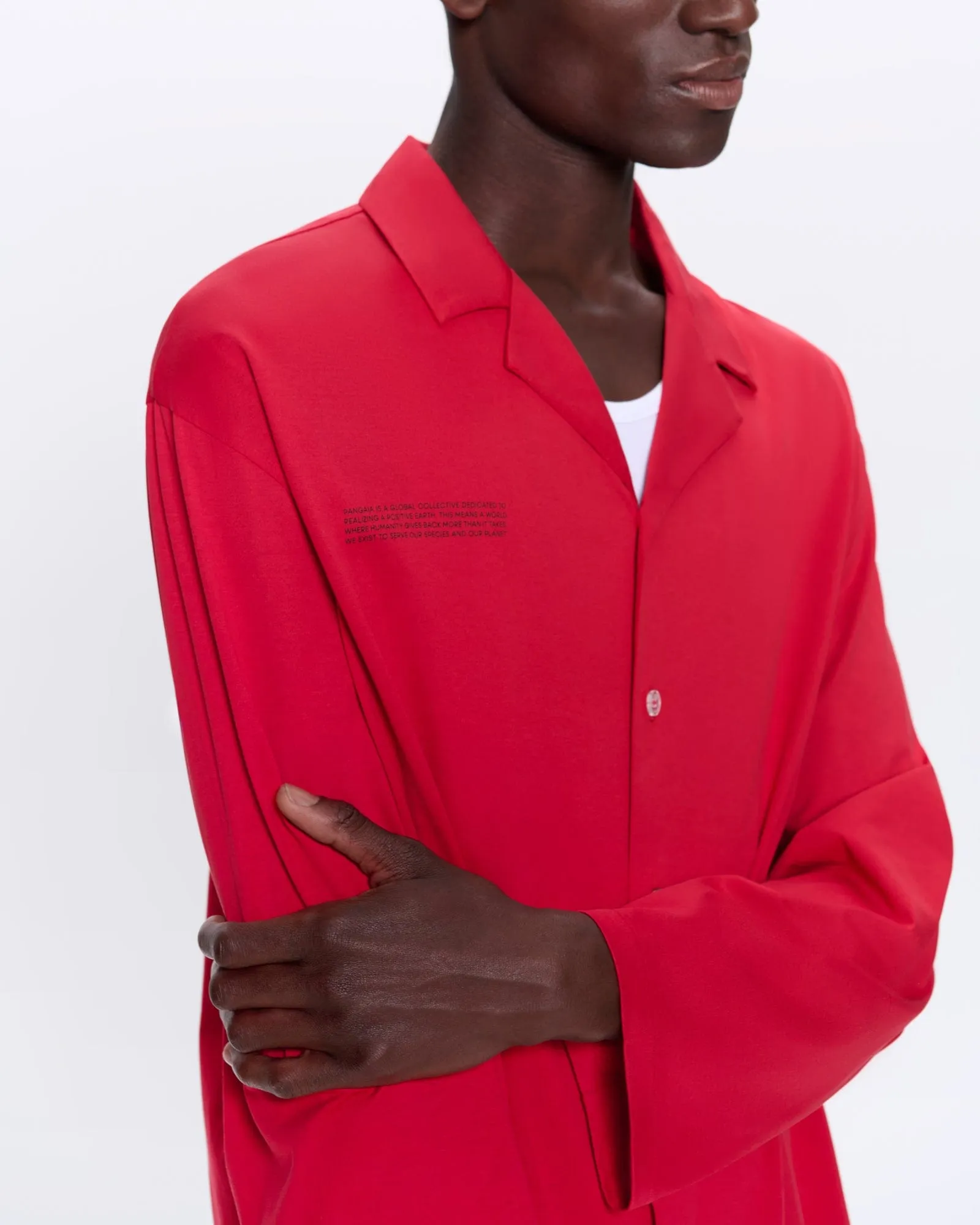 Archive Mens 365 Lightweight Long Pyjama Set —goji red sold by Pangaia product image thumbnail 3