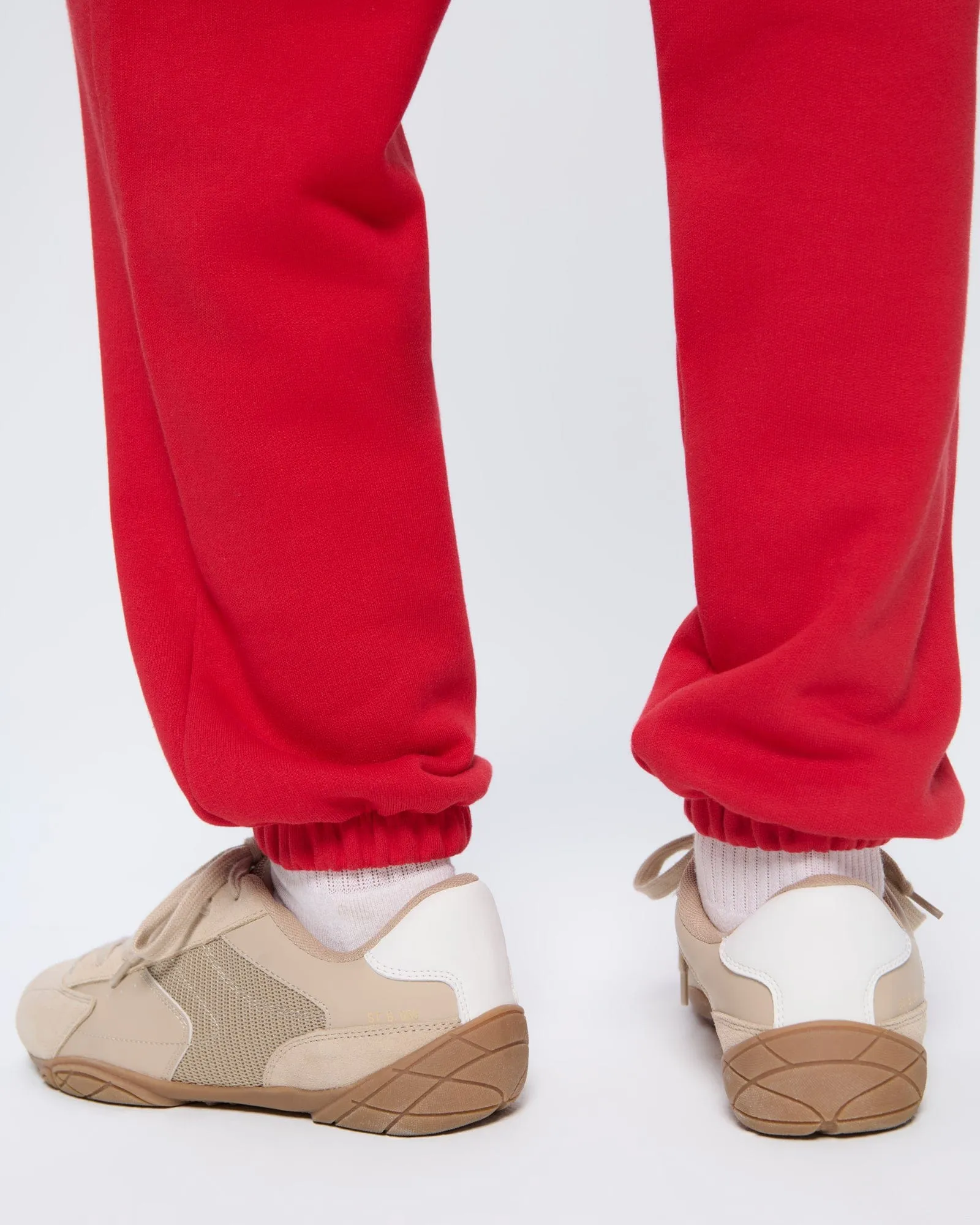 Womens 365 Heavyweight Track Pants—Goji Red sold by Pangaia product image thumbnail 4