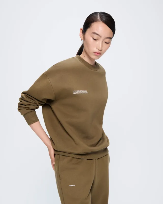 Womens 365 Heavyweight Sweatshirt—Soil Brown sold by Pangaia
