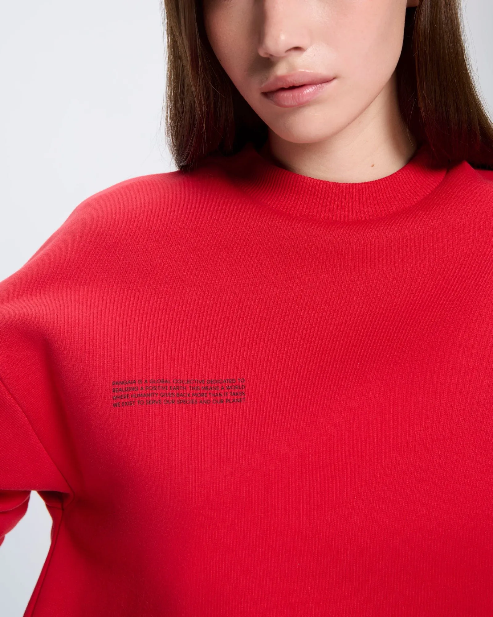 Womens 365 Heavyweight Sweatshirt—Goji Red sold by Pangaia product image thumbnail 4