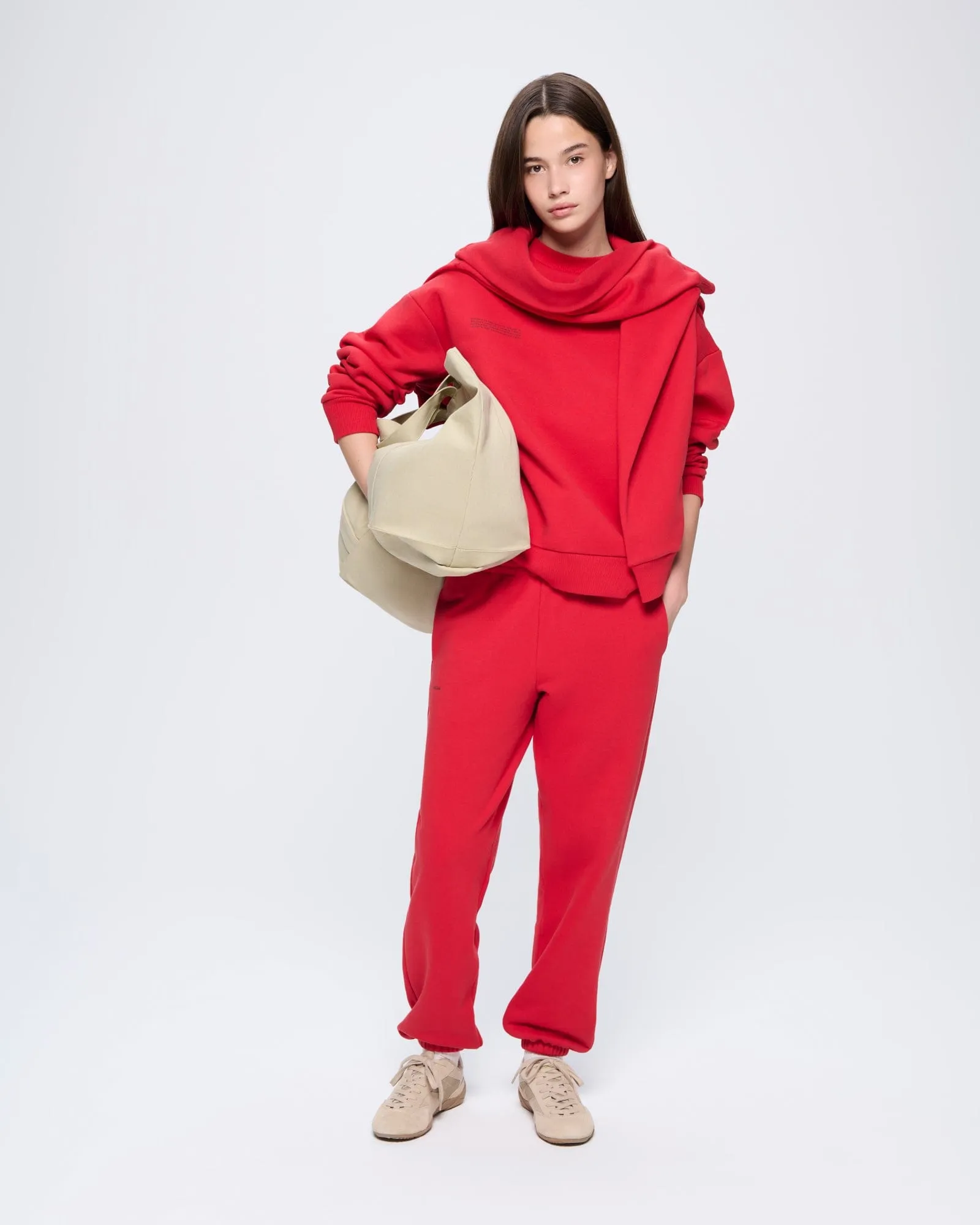 Womens 365 Heavyweight Sweatshirt—Goji Red sold by Pangaia product image thumbnail 3