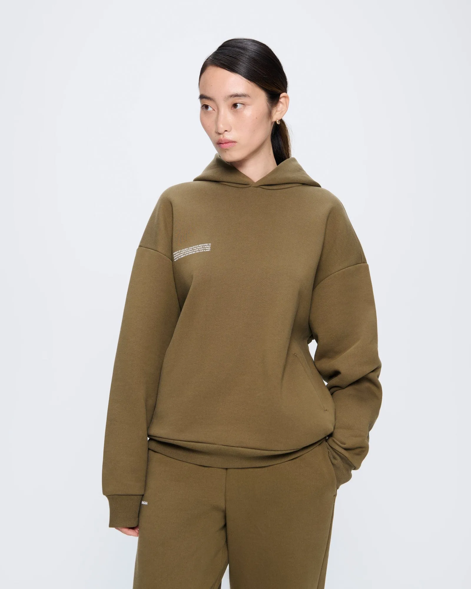 Womens 365 Heavyweight Hoodie—Soil Brown sold by Pangaia