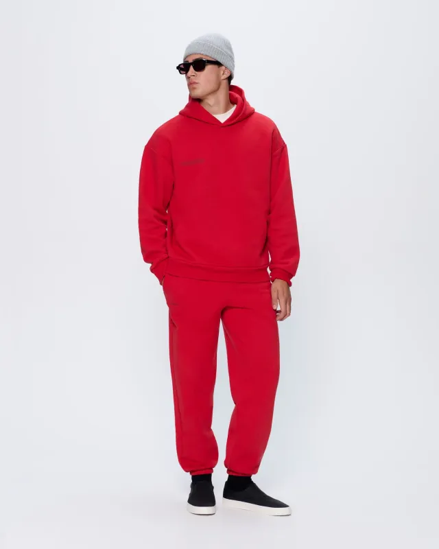 Mens 365 Heavyweight Track Pants—Goji Red sold by Pangaia