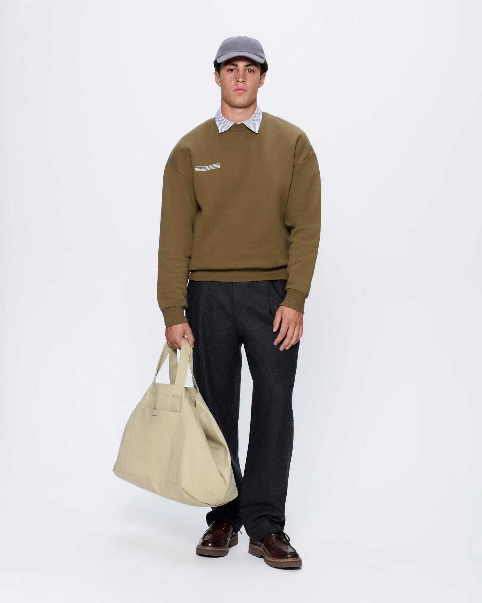 Mens 365 Heavyweight Sweatshirt—Soil Brown sold by Pangaia product image thumbnail 3