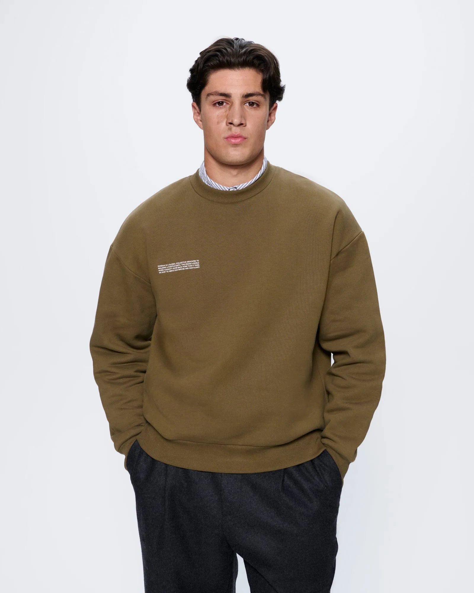 Mens 365 Heavyweight Sweatshirt—Soil Brown sold by Pangaia