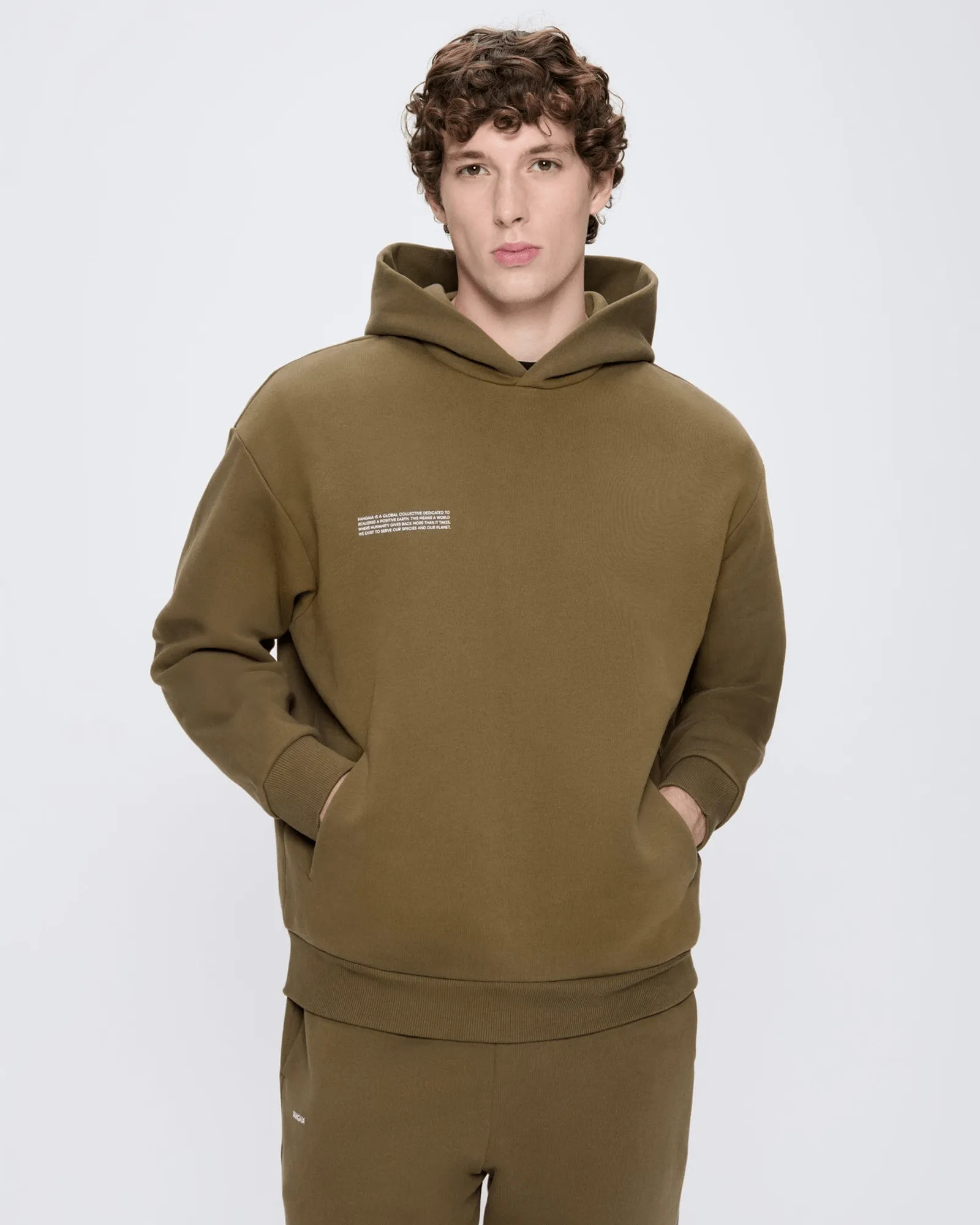 Mens 365 Heavyweight Hoodie—Soil Brown sold by Pangaia