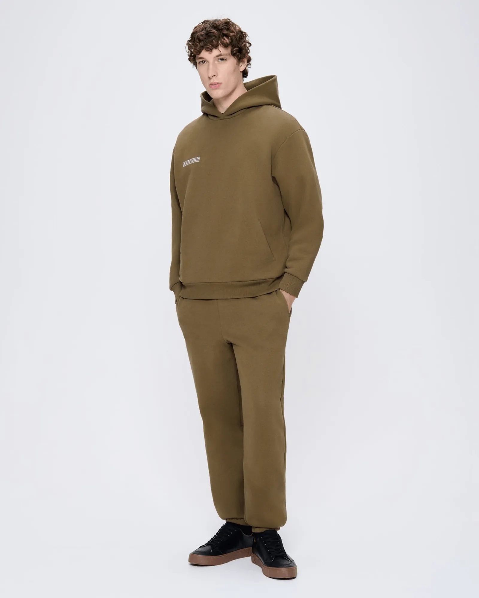 Mens 365 Heavyweight Hoodie—Soil Brown sold by Pangaia product image thumbnail 3