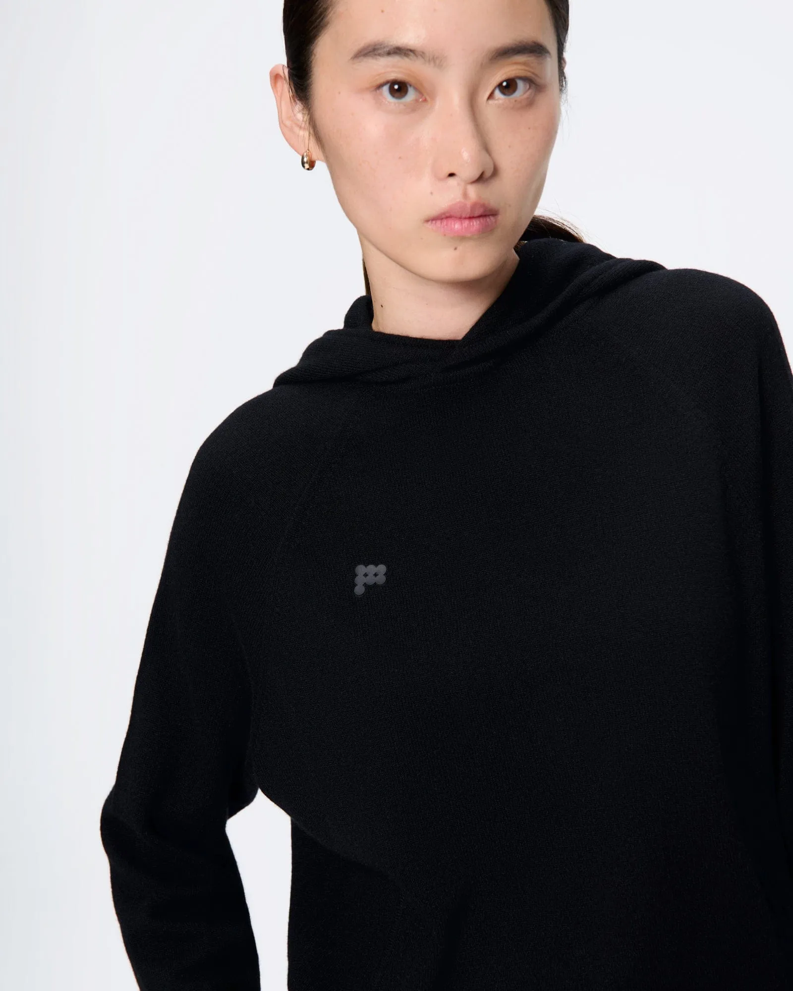 Archive Womens Recycled Cashmere Hoodie—black sold by Pangaia product image thumbnail 4