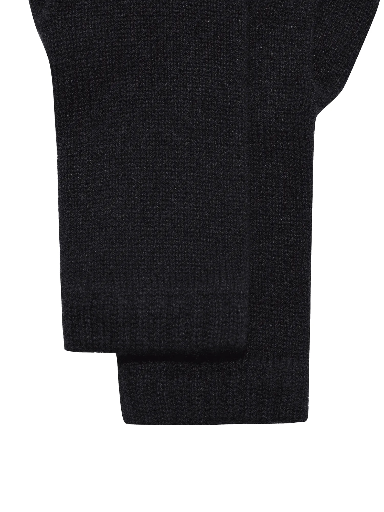 Cashmere Short Cuff Gloves—black sold by Pangaia product image thumbnail 3