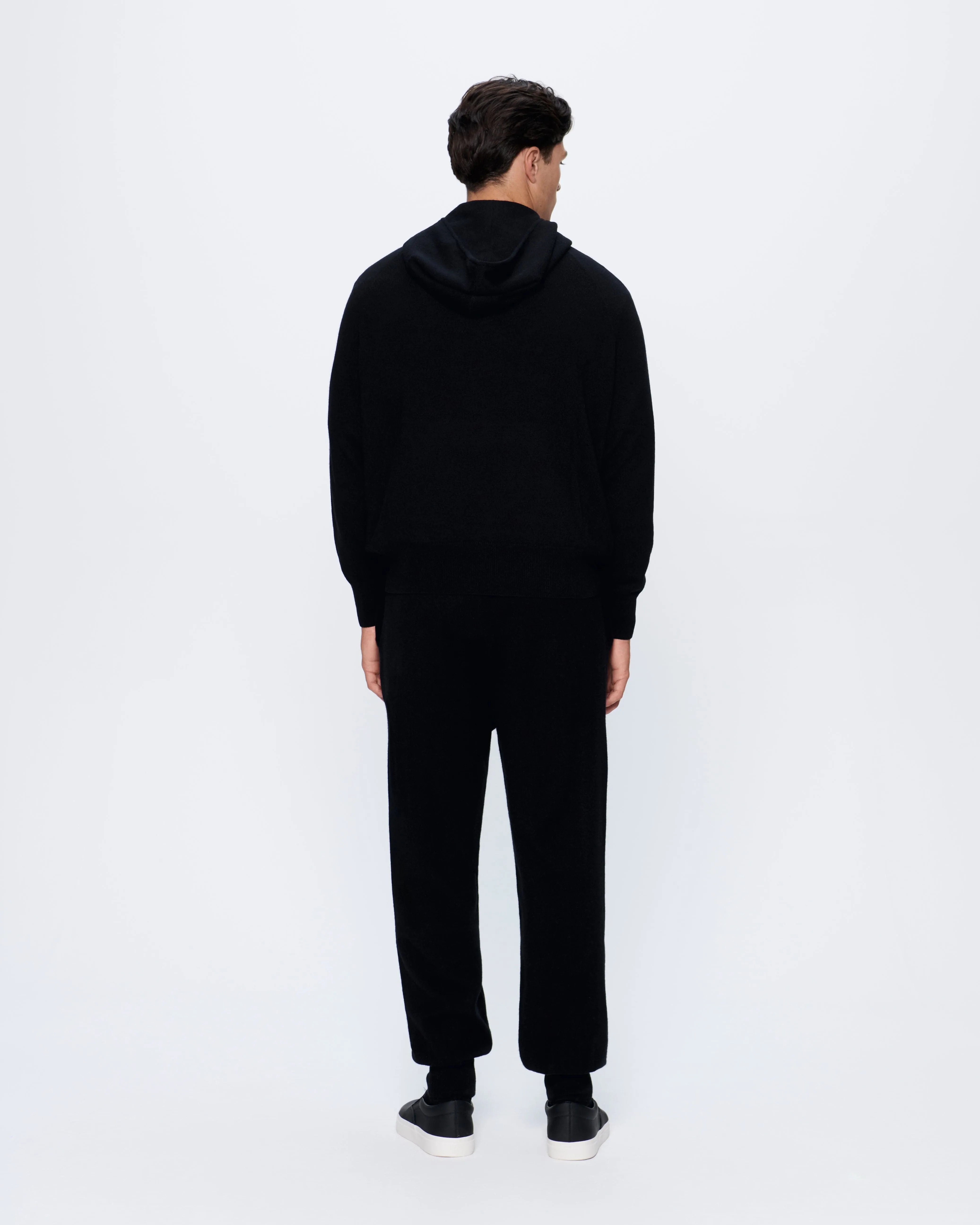 Mens Recycled Cashmere Track Pants—black sold by Pangaia product image thumbnail 5