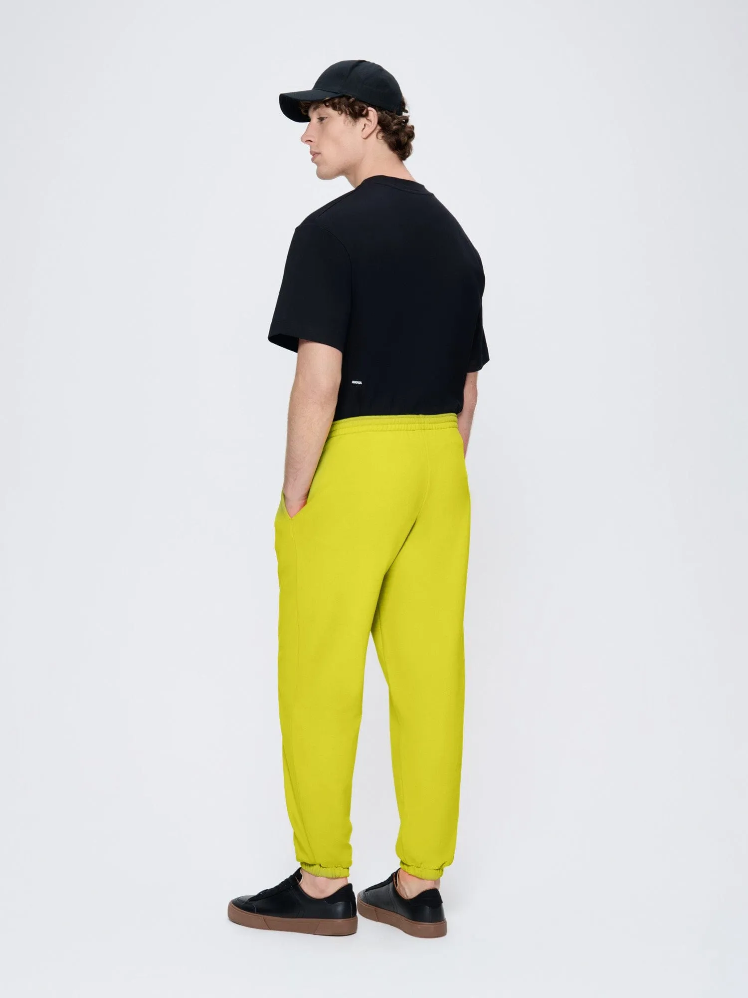 Mens 365 Midweight Track Pants—Auroral Olive sold by Pangaia product image thumbnail 5