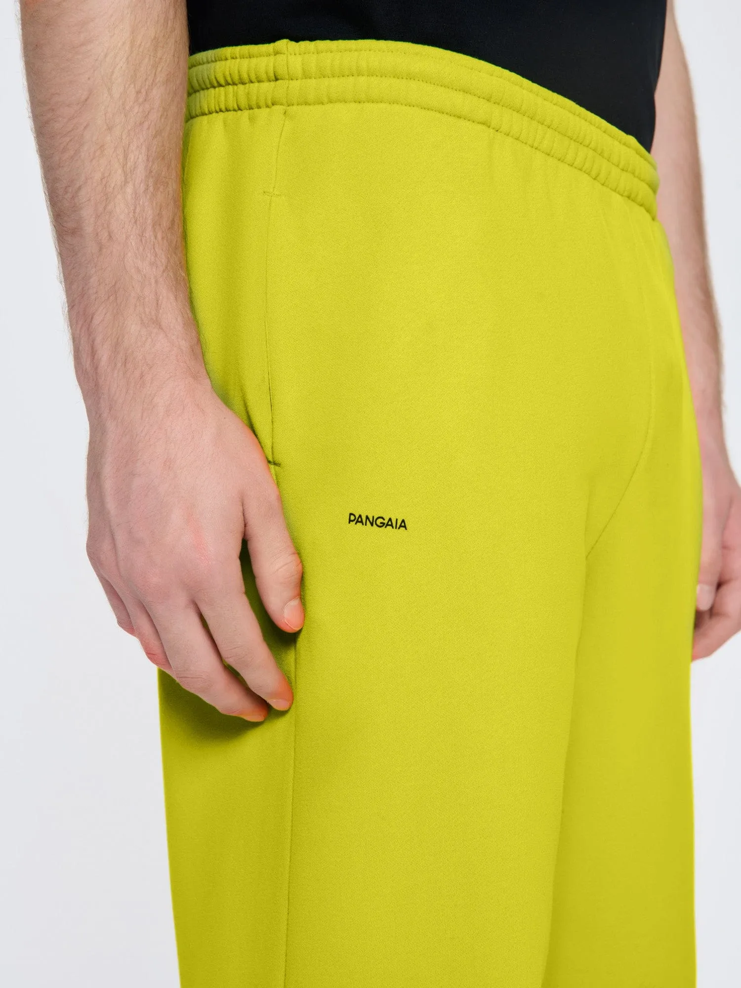 Mens 365 Midweight Track Pants—Auroral Olive sold by Pangaia product image thumbnail 3