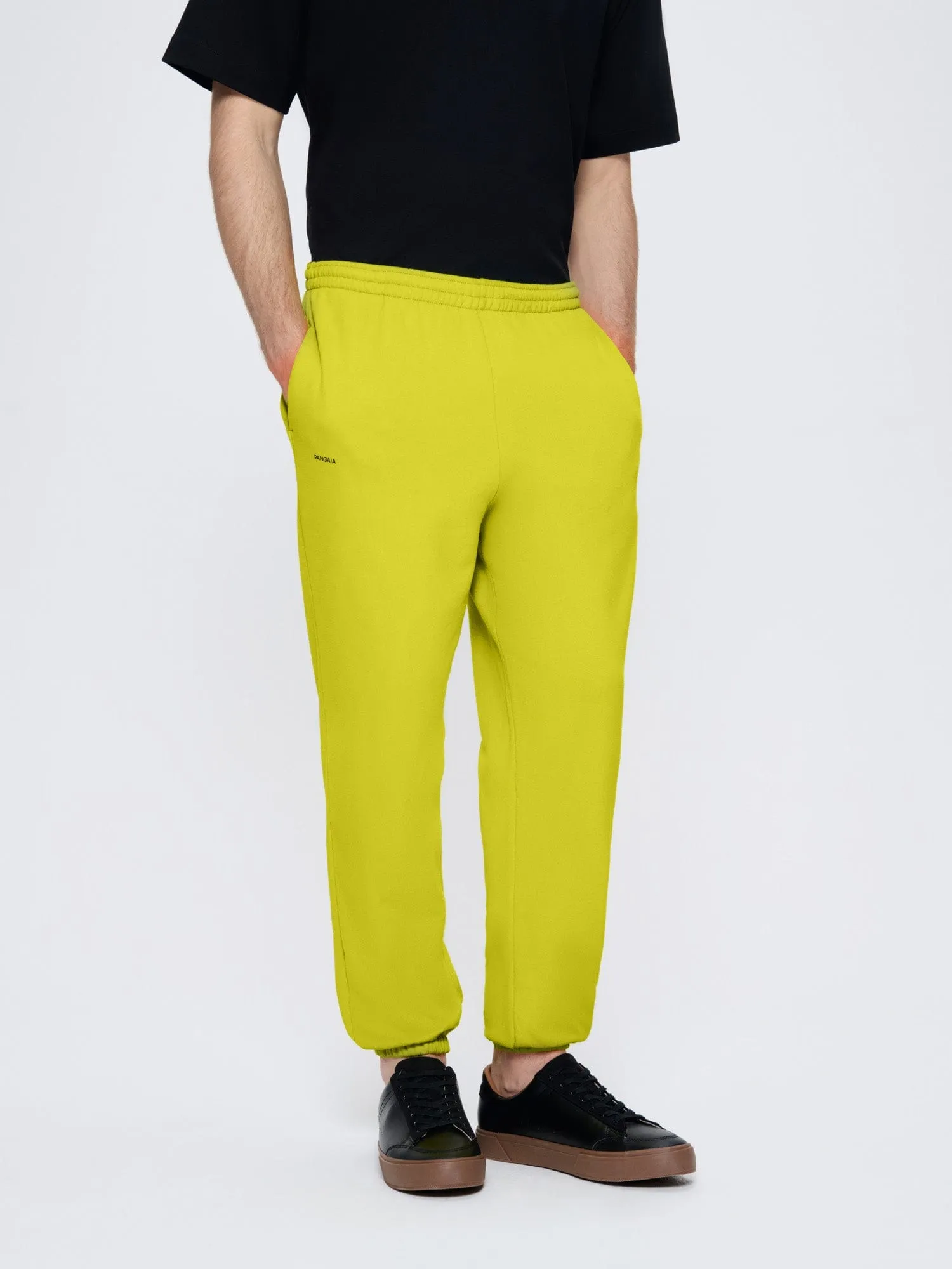 Mens 365 Midweight Track Pants—Auroral Olive sold by Pangaia product image thumbnail 4