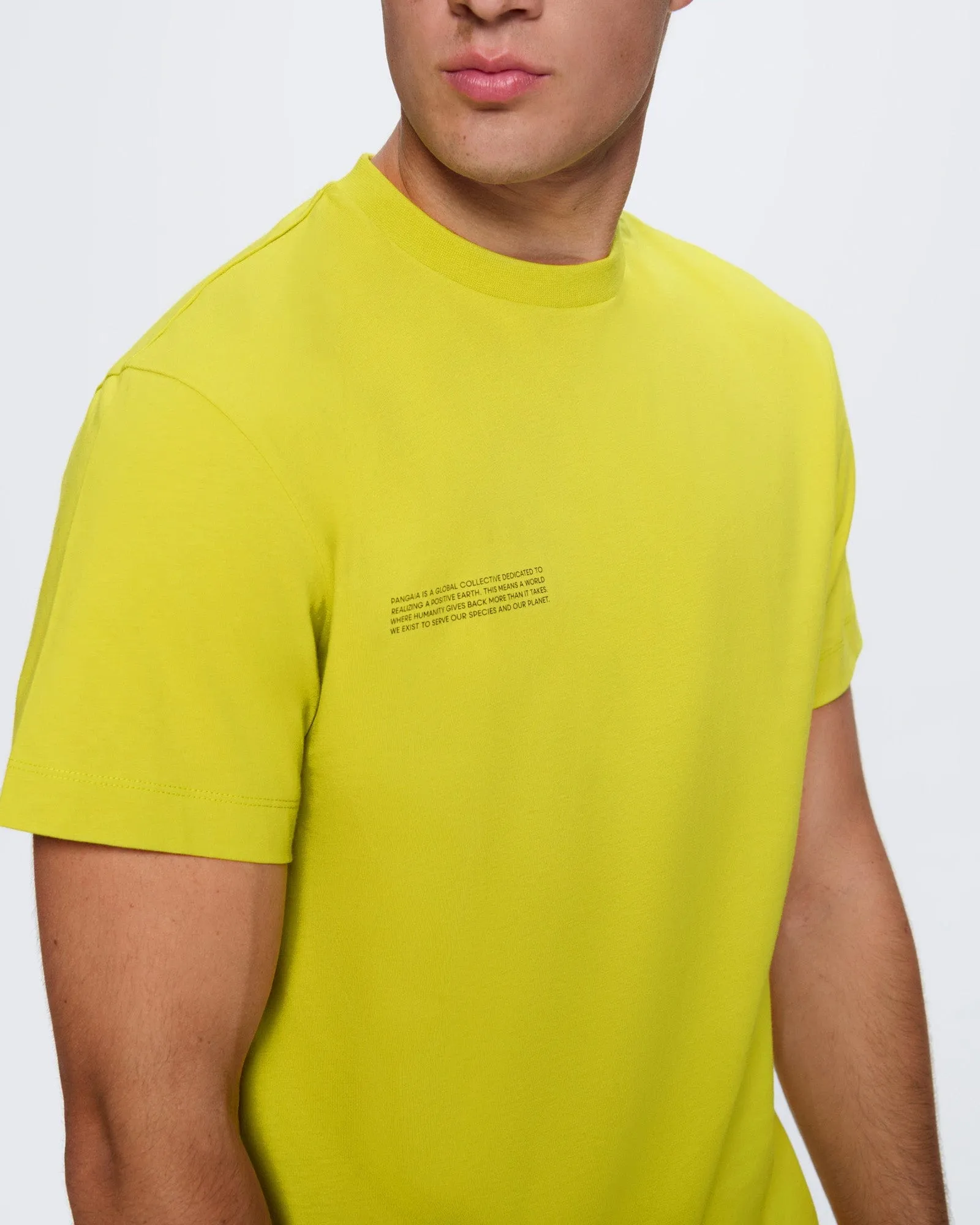Mens 365 Midweight T-Shirt—Auroral Olive sold by Pangaia product image thumbnail 4