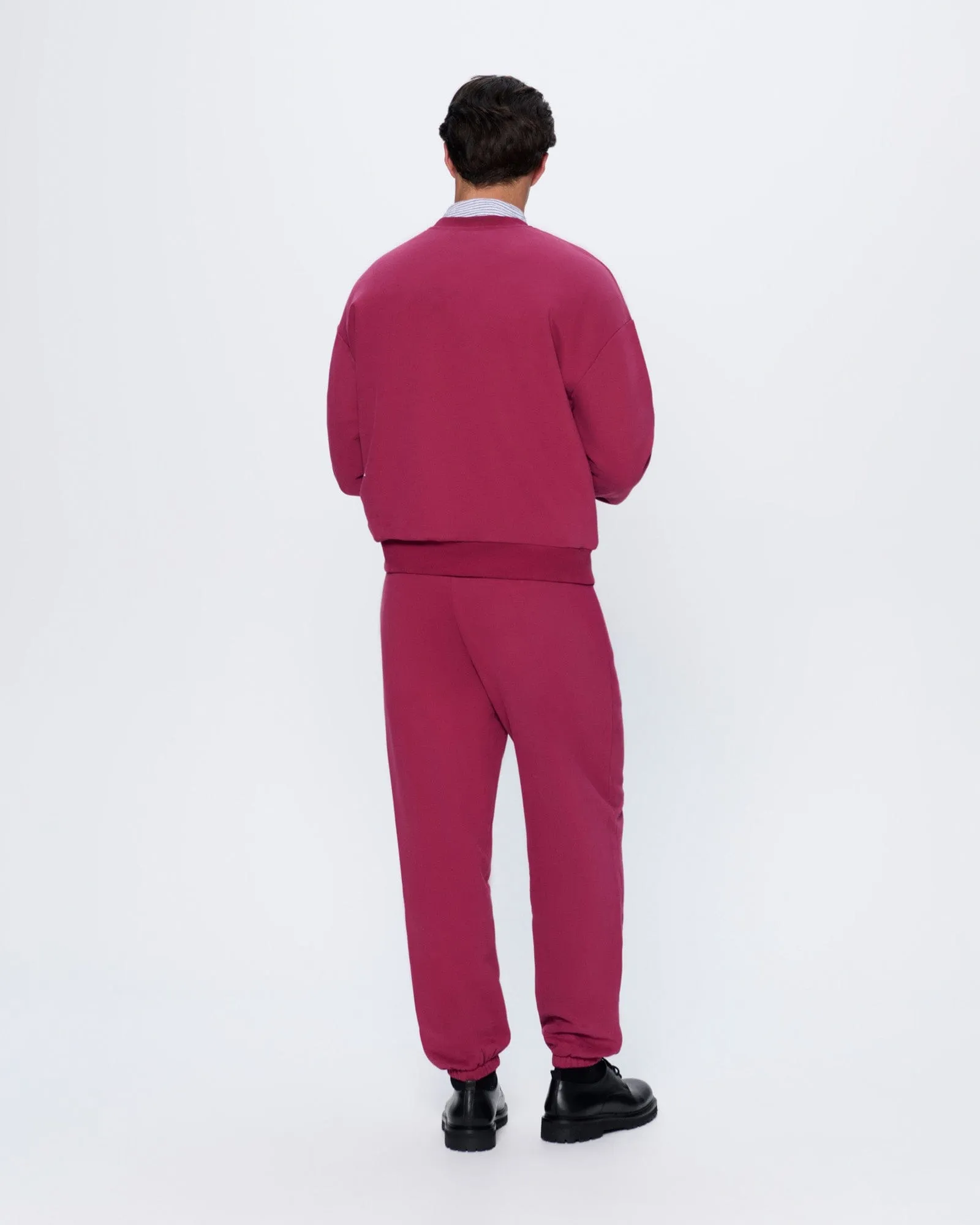 Mens 365 Midweight Sweatshirt—Milkyway Maroon sold by Pangaia product image thumbnail 5