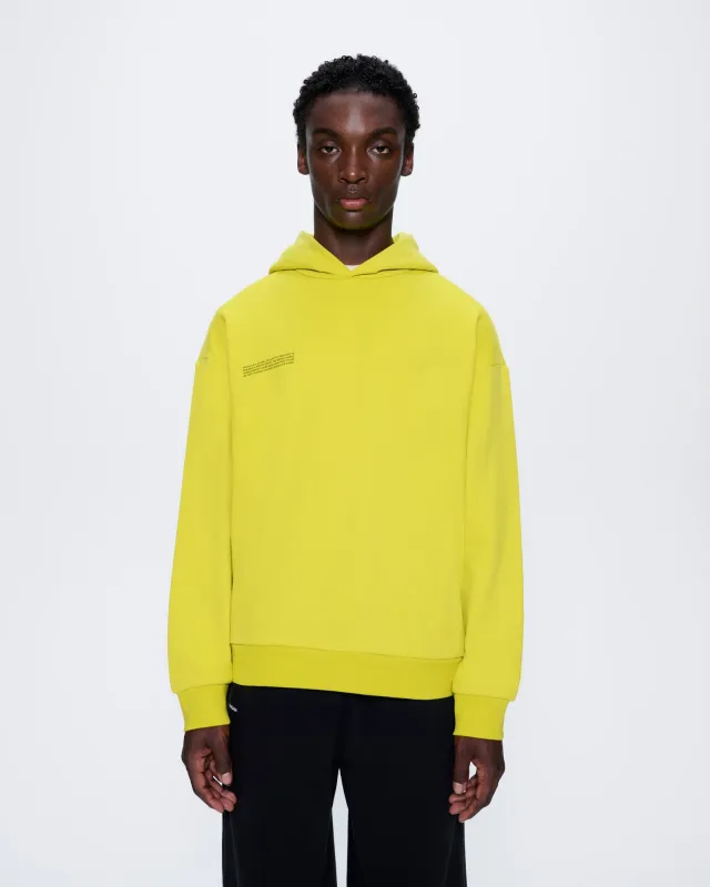 Mens 365 Midweight Hoodie—Auroral Olive sold by Pangaia