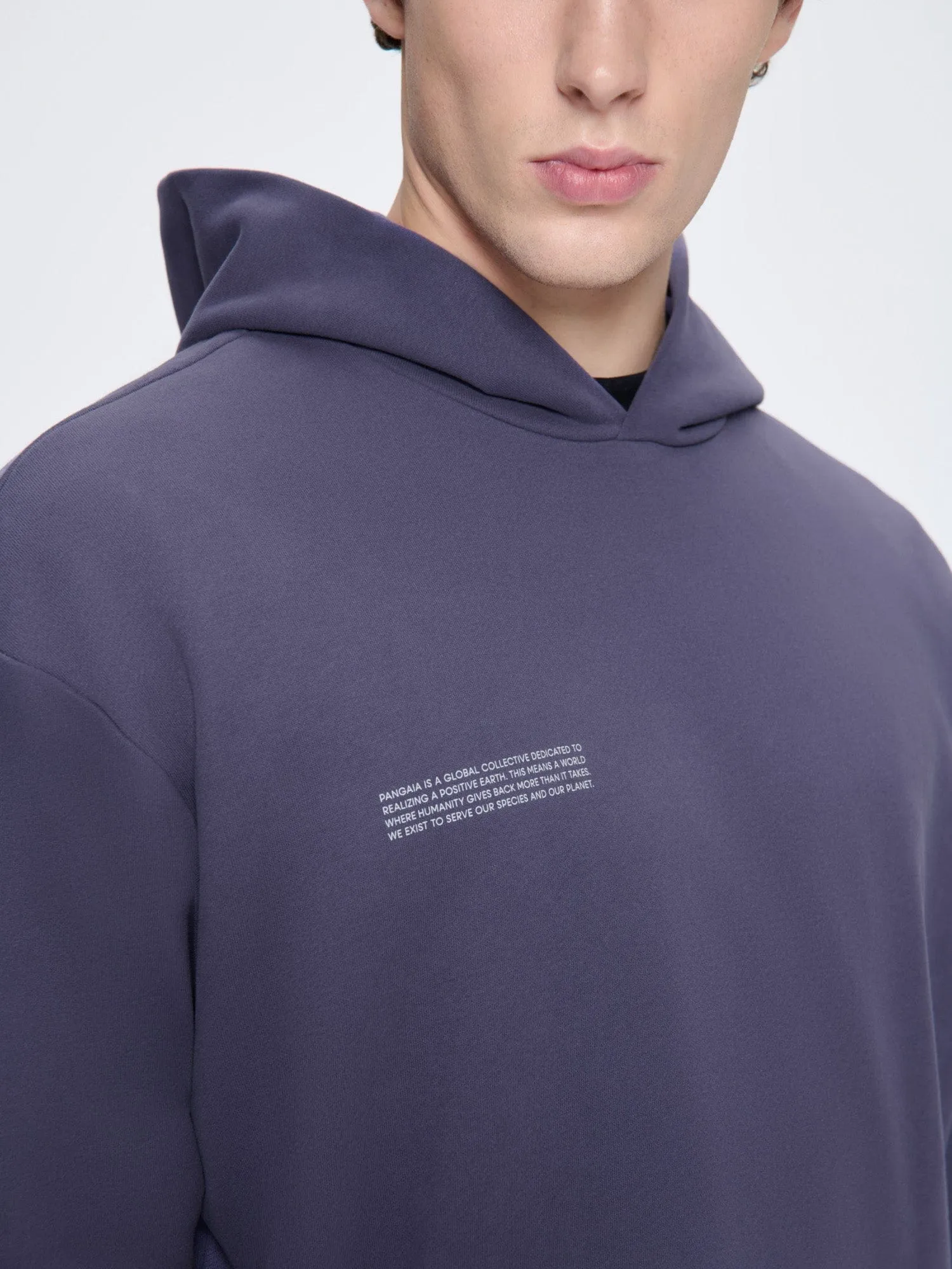 Mens 365 Midweight Hoodie—Slate Blue sold by Pangaia product image thumbnail 5