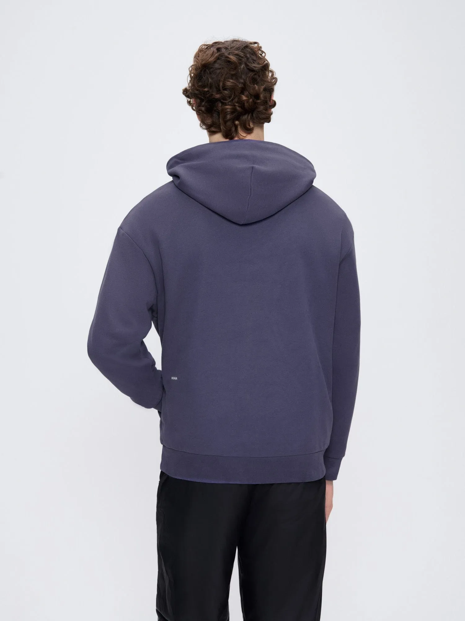 Mens 365 Midweight Hoodie—Slate Blue sold by Pangaia product image thumbnail 3