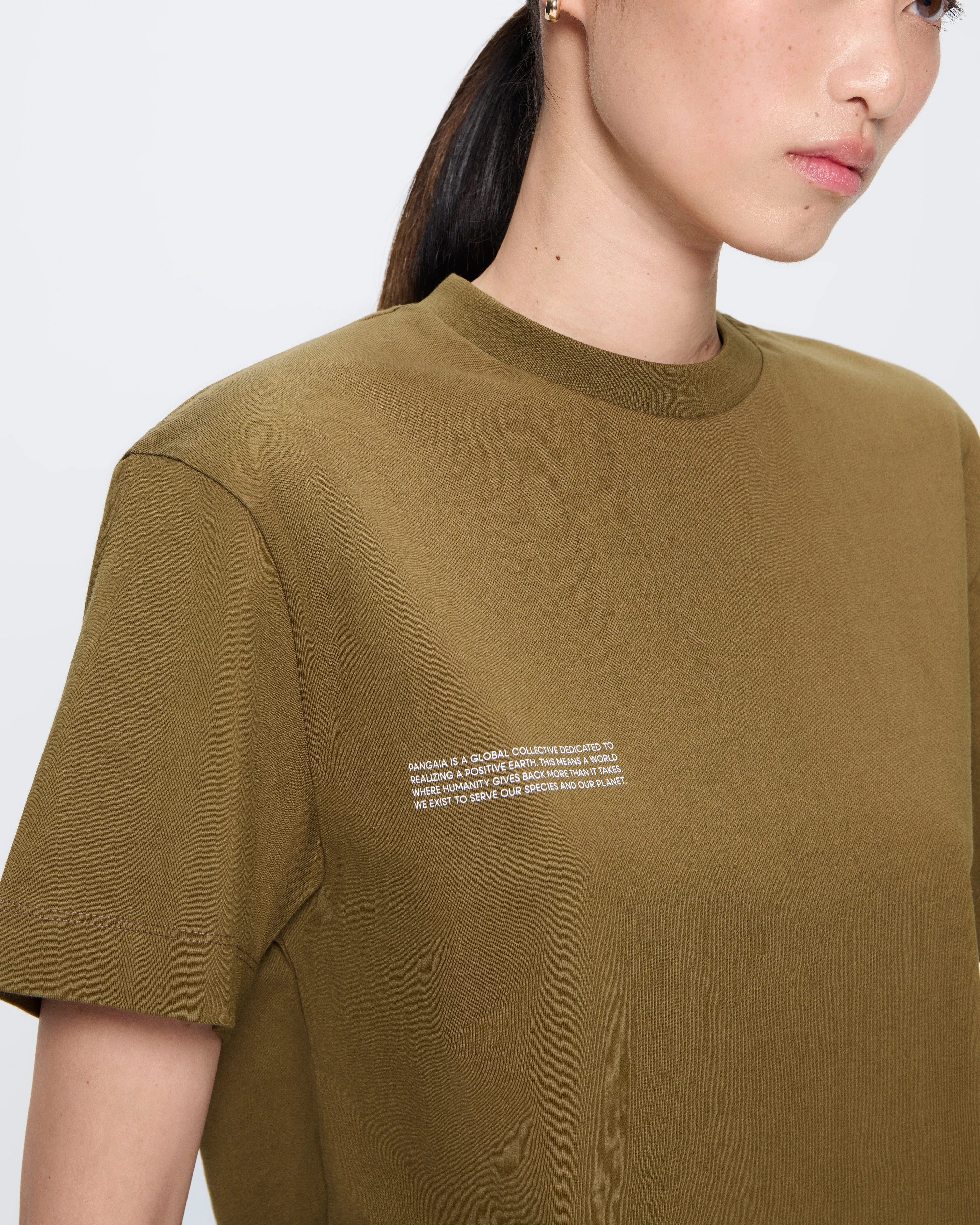 Womens 365 Midweight T-shirt—Soil Brown sold by Pangaia product image thumbnail 4