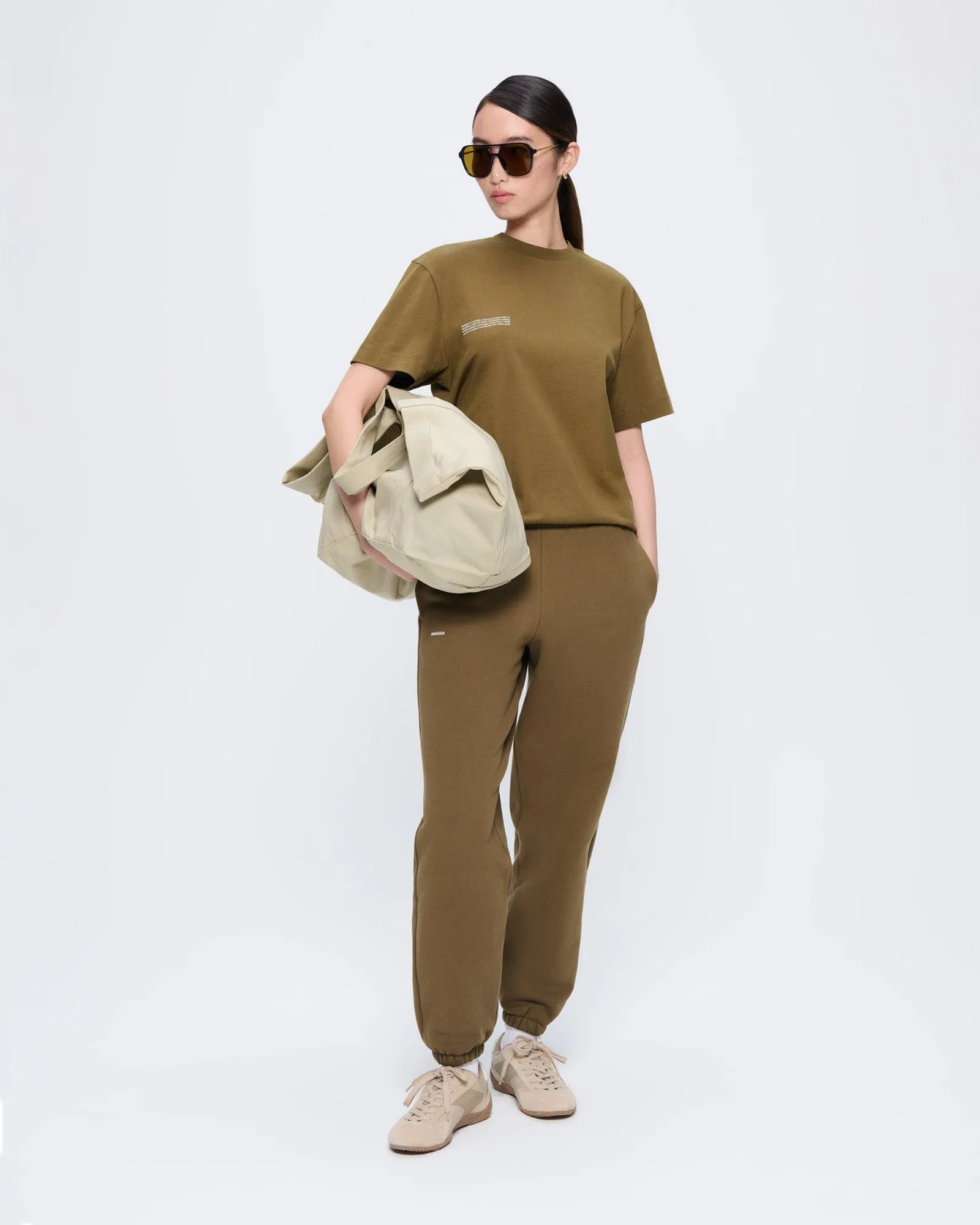 Womens 365 Midweight T-shirt—Soil Brown sold by Pangaia product image thumbnail 3