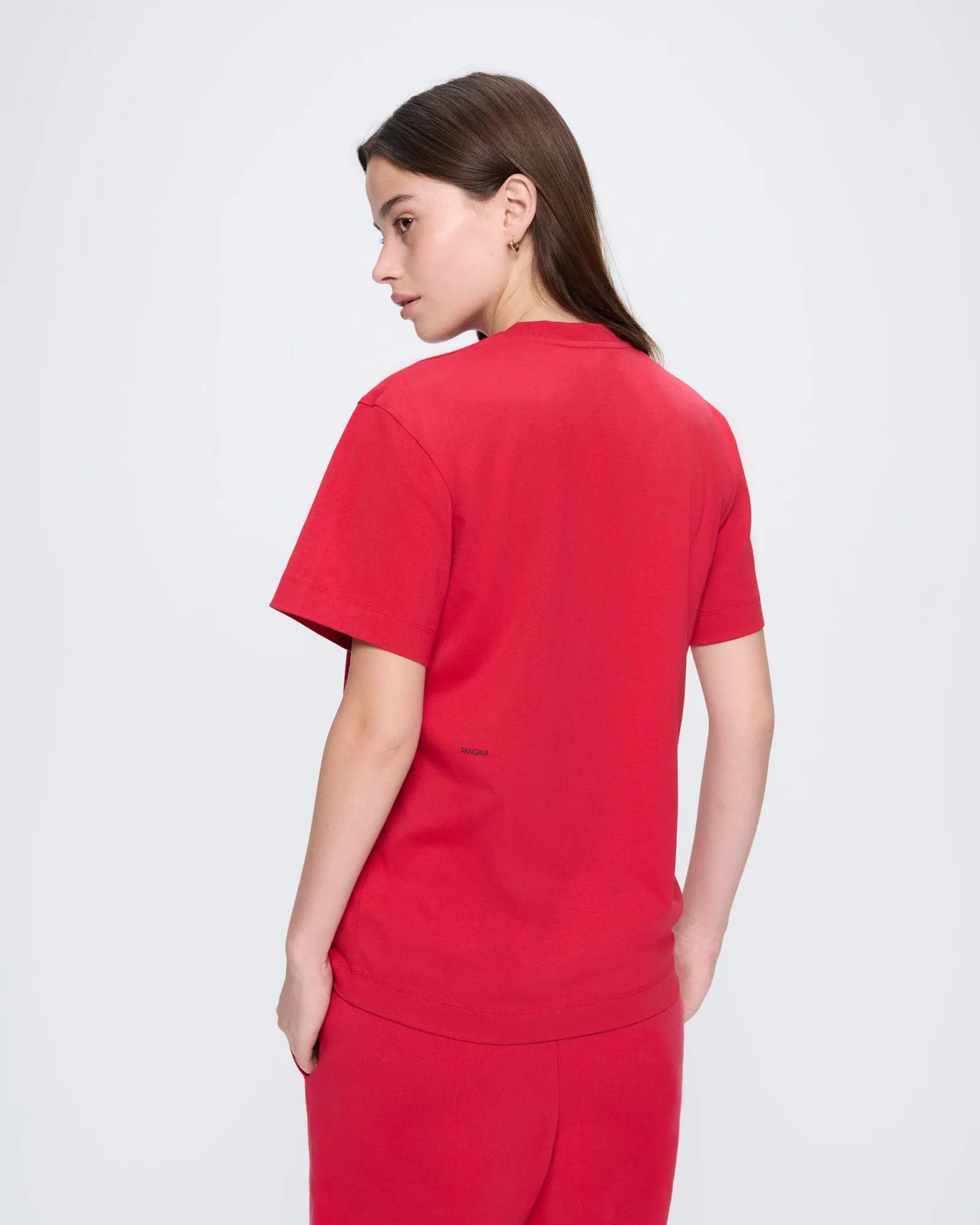 Womens 365 Midweight T-shirt—Goji Red sold by Pangaia product image thumbnail 4