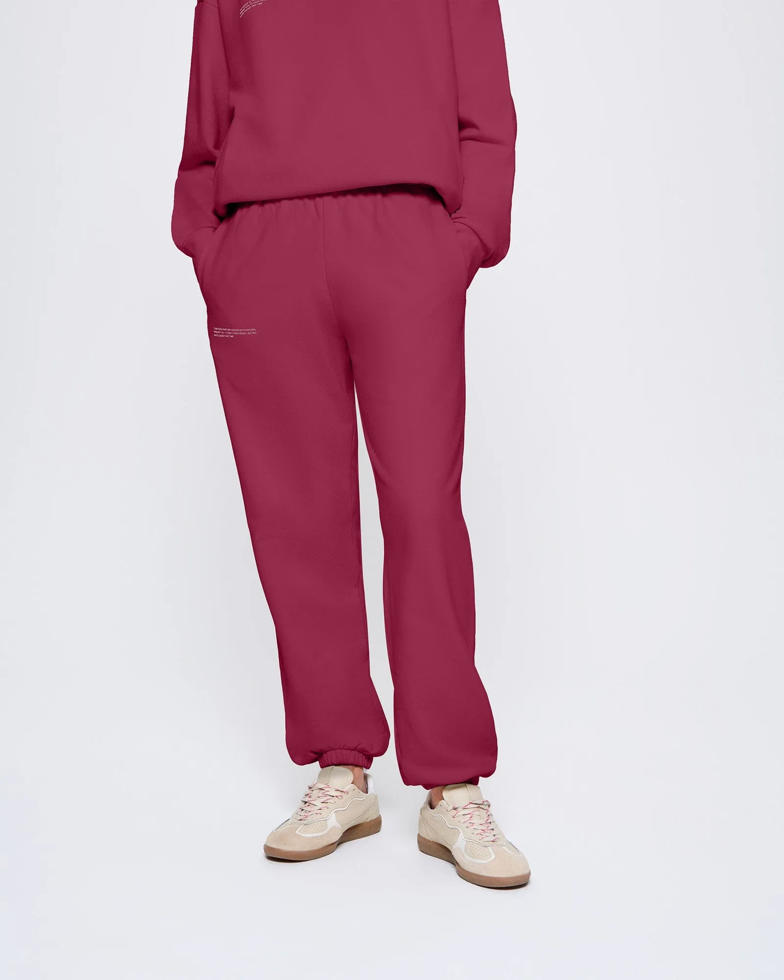 Archive Womens 365 Midweight Track Pants—Milkyway Maroon sold by Pangaia product image thumbnail 3