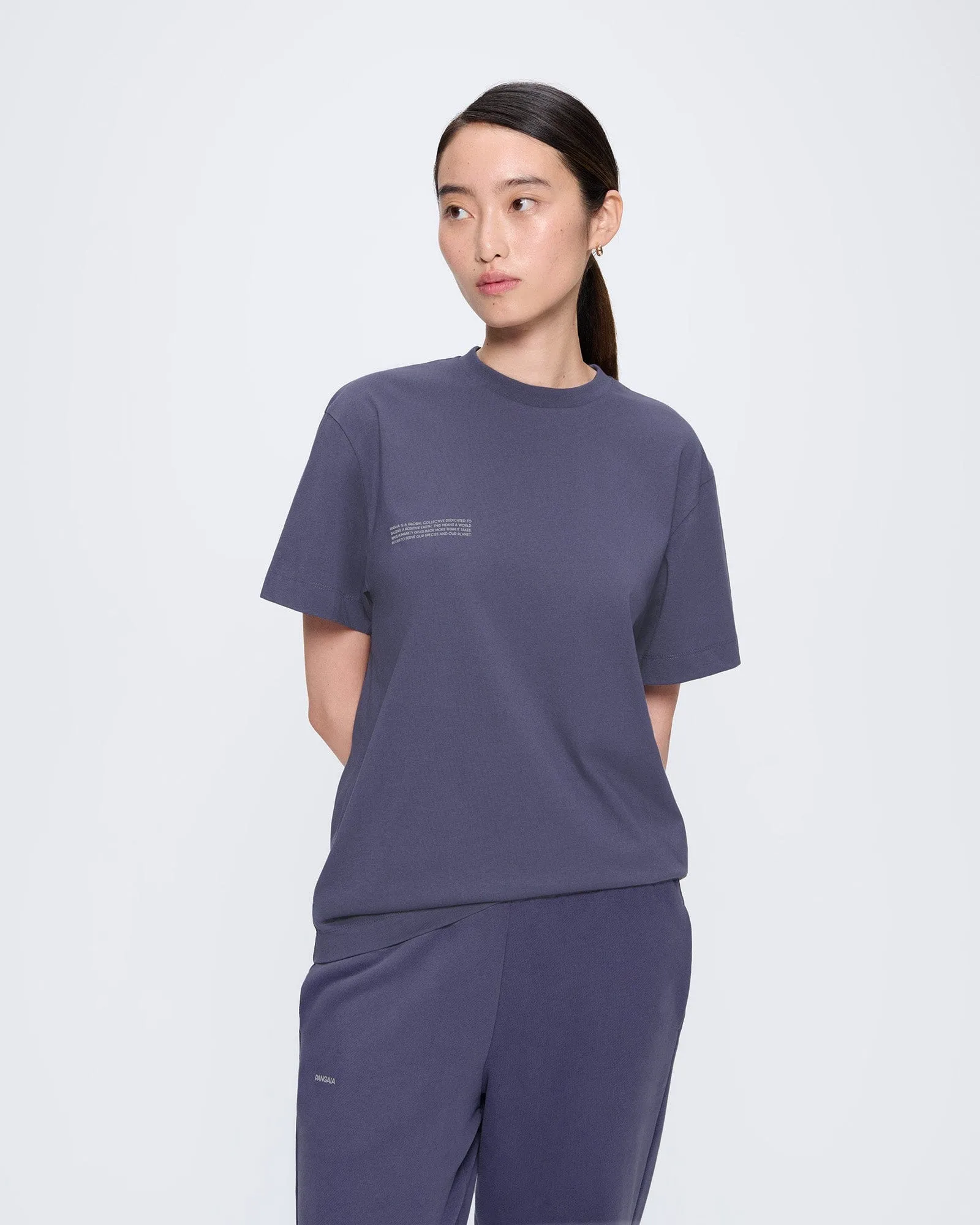 Womens 365 Midweight T-Shirt—Slate Blue sold by Pangaia