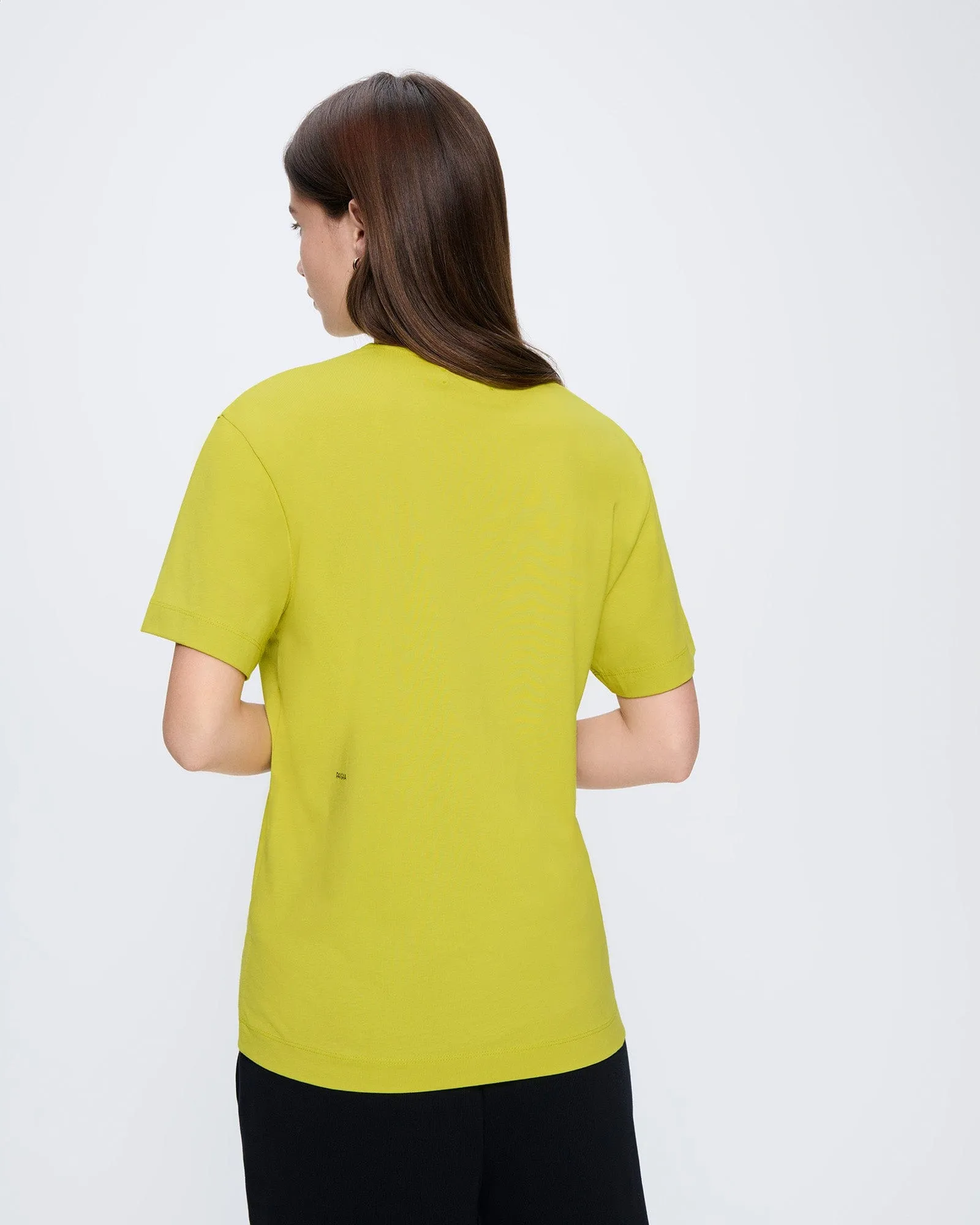 Womens 365 Midweight T-Shirt—Auroral Olive sold by Pangaia product image thumbnail 4