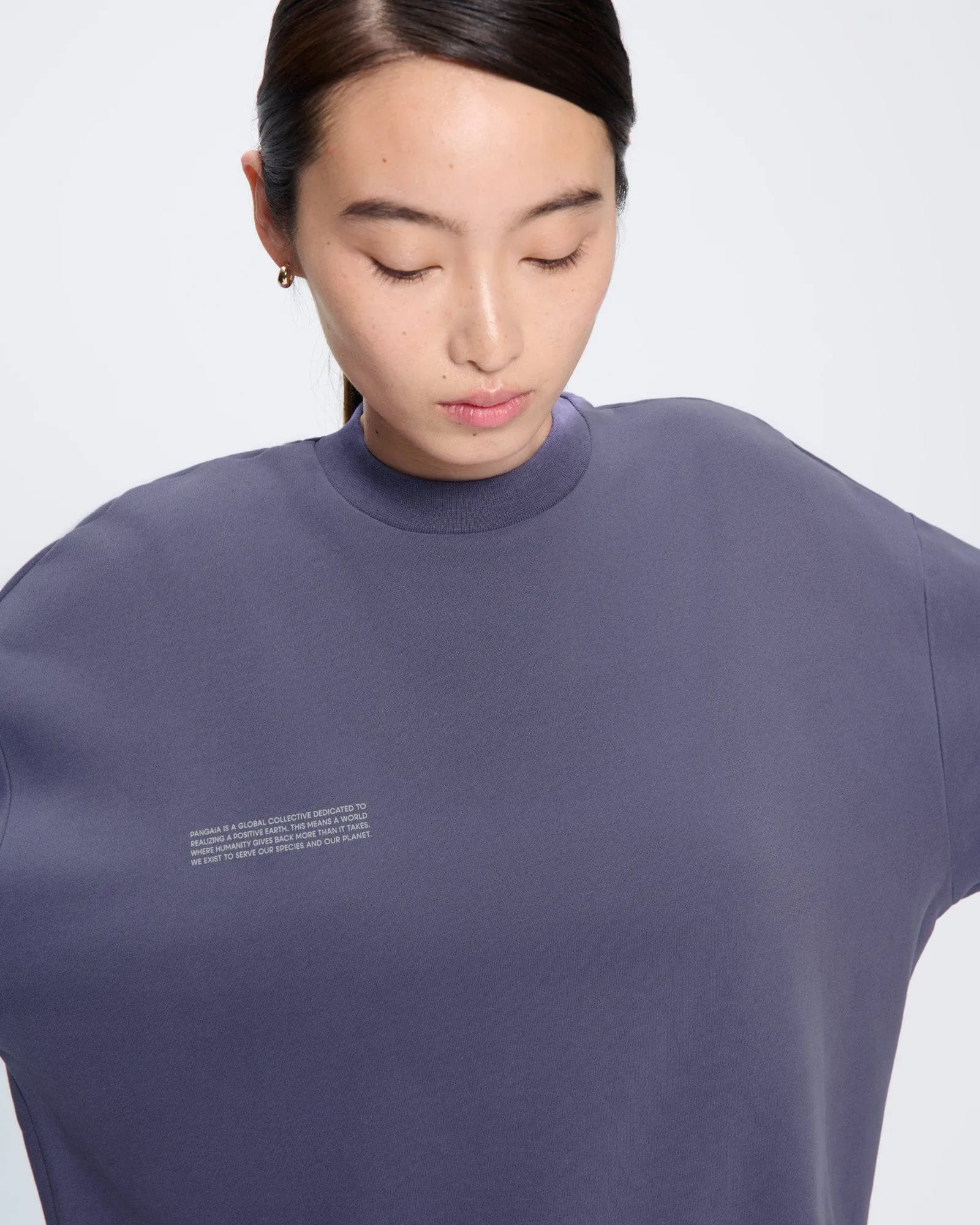 Womens 365 Midweight Sweatshirt—Slate Blue sold by Pangaia product image thumbnail 4