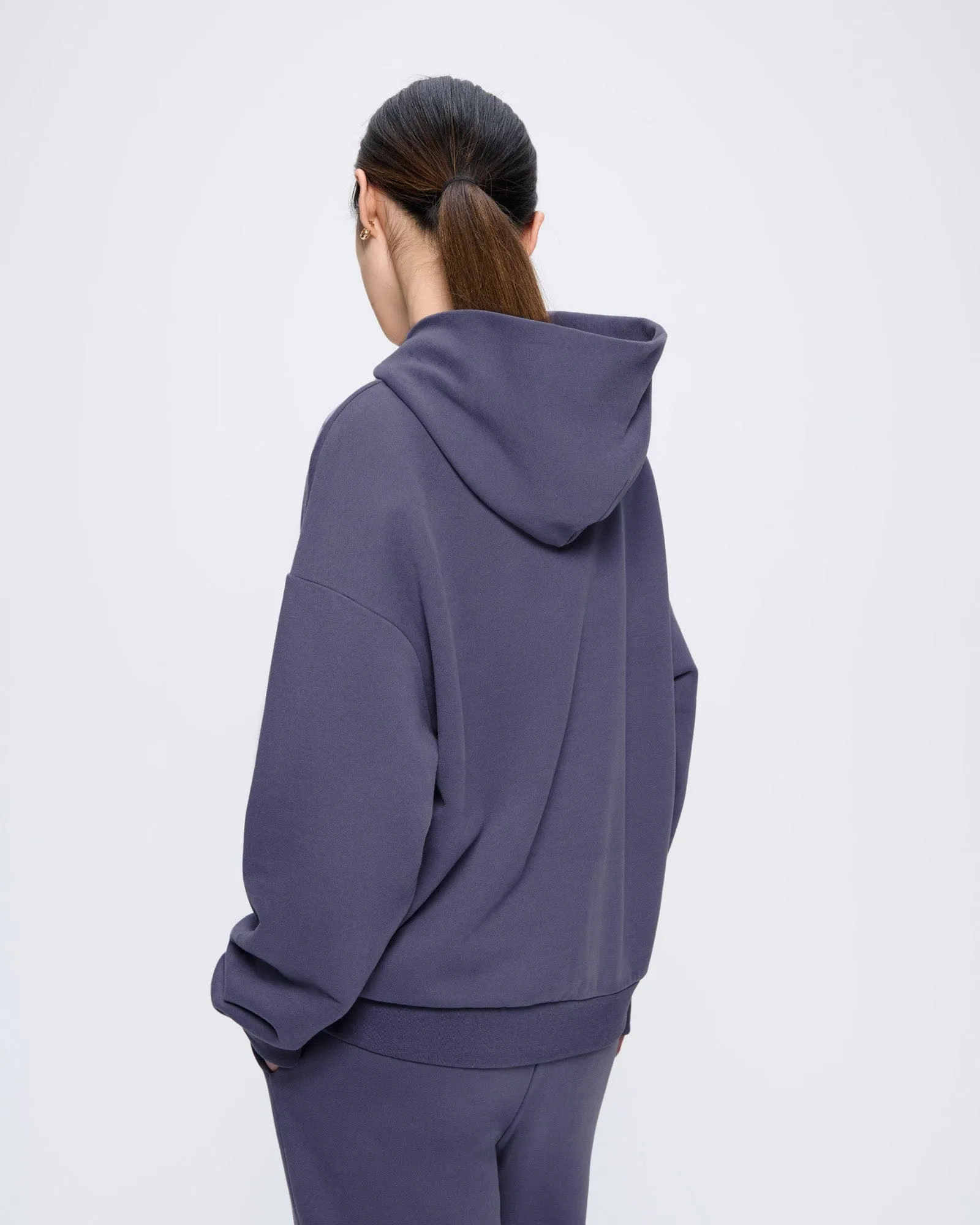 Womens 365 Midweight Hoodie—Slate Blue sold by Pangaia product image thumbnail 5