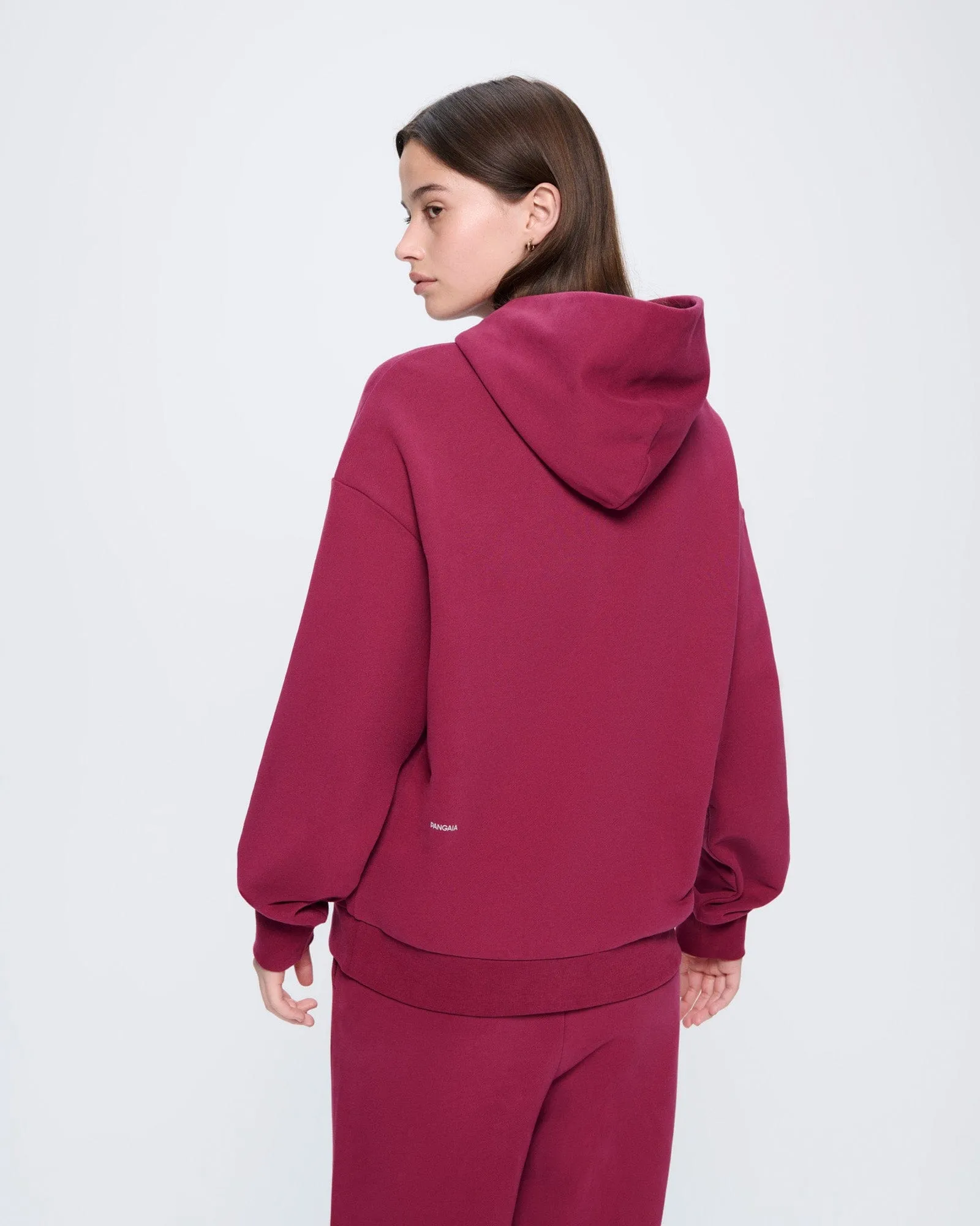 Womens 365 Midweight Hoodie—Milkyway Maroon sold by Pangaia product image thumbnail 5