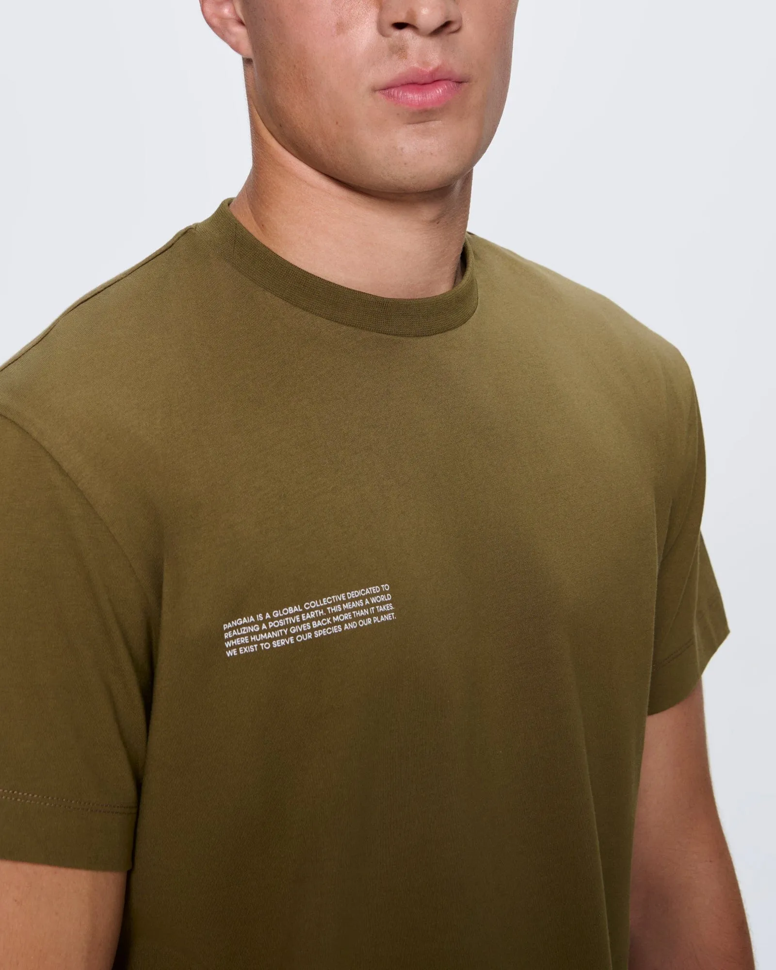 Mens 365 Midweight T-shirt—Soil Brown sold by Pangaia product image thumbnail 4