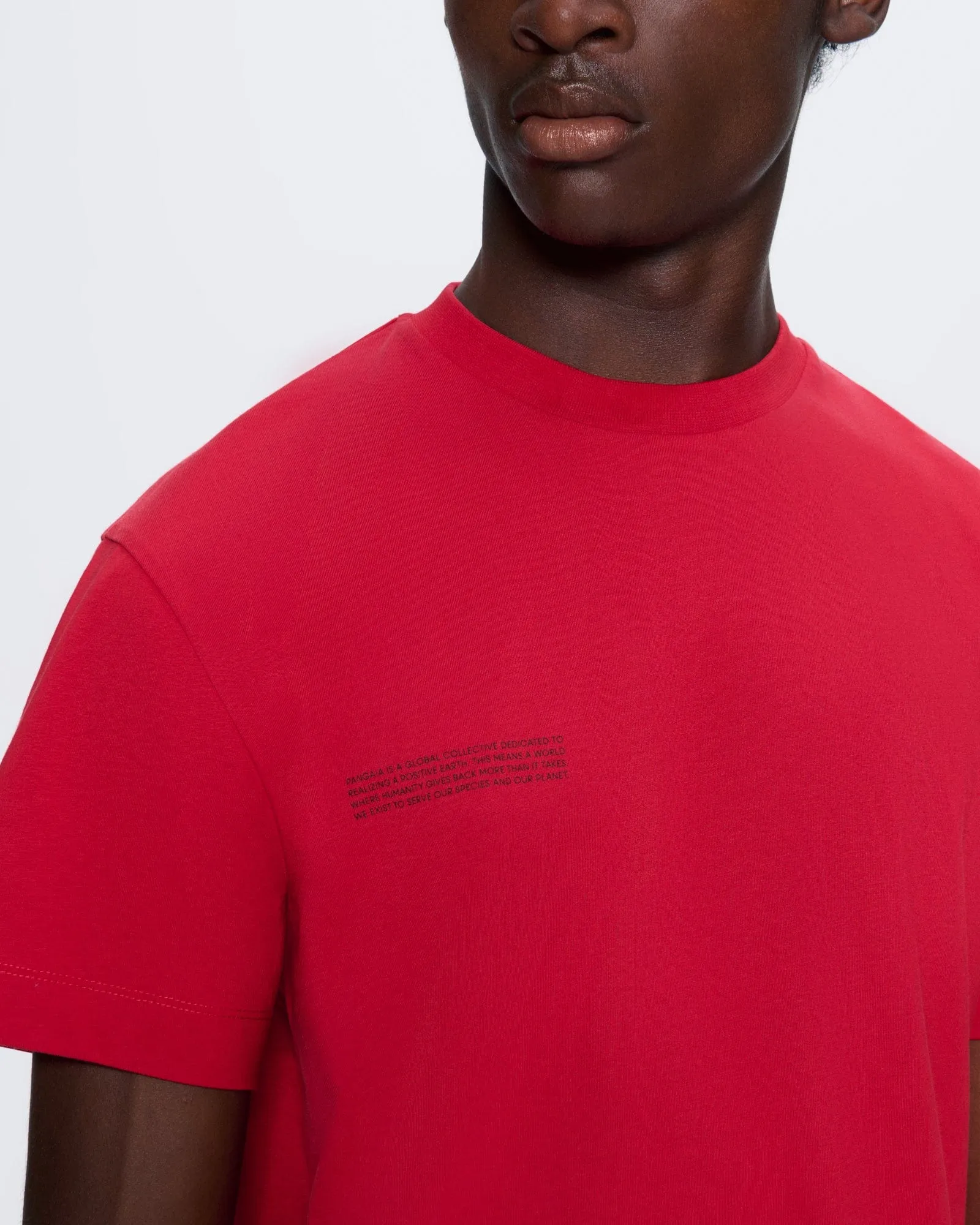 Mens 365 Midweight T-shirt—Goji Red sold by Pangaia product image thumbnail 4