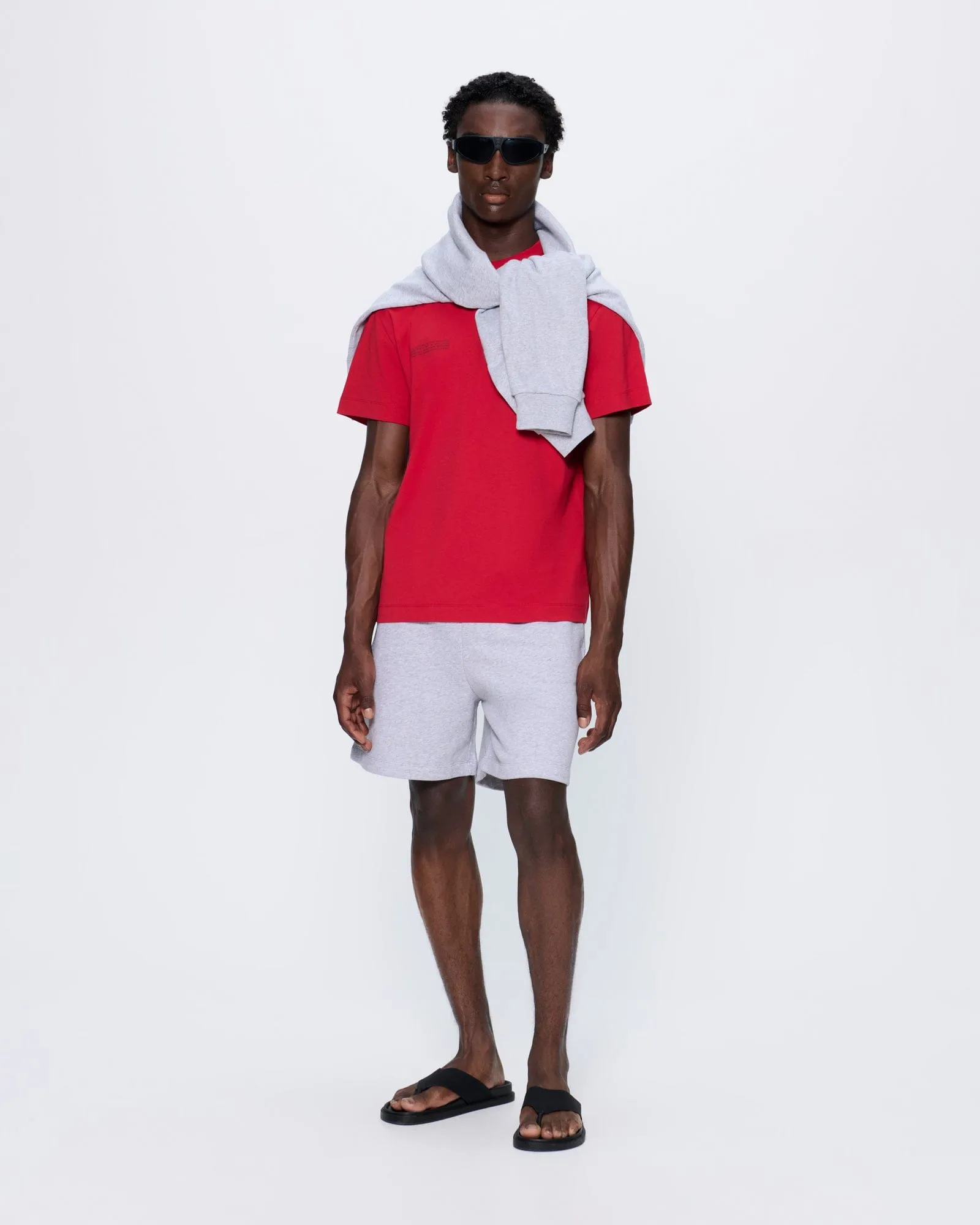 Mens 365 Midweight T-shirt—Goji Red sold by Pangaia product image thumbnail 3
