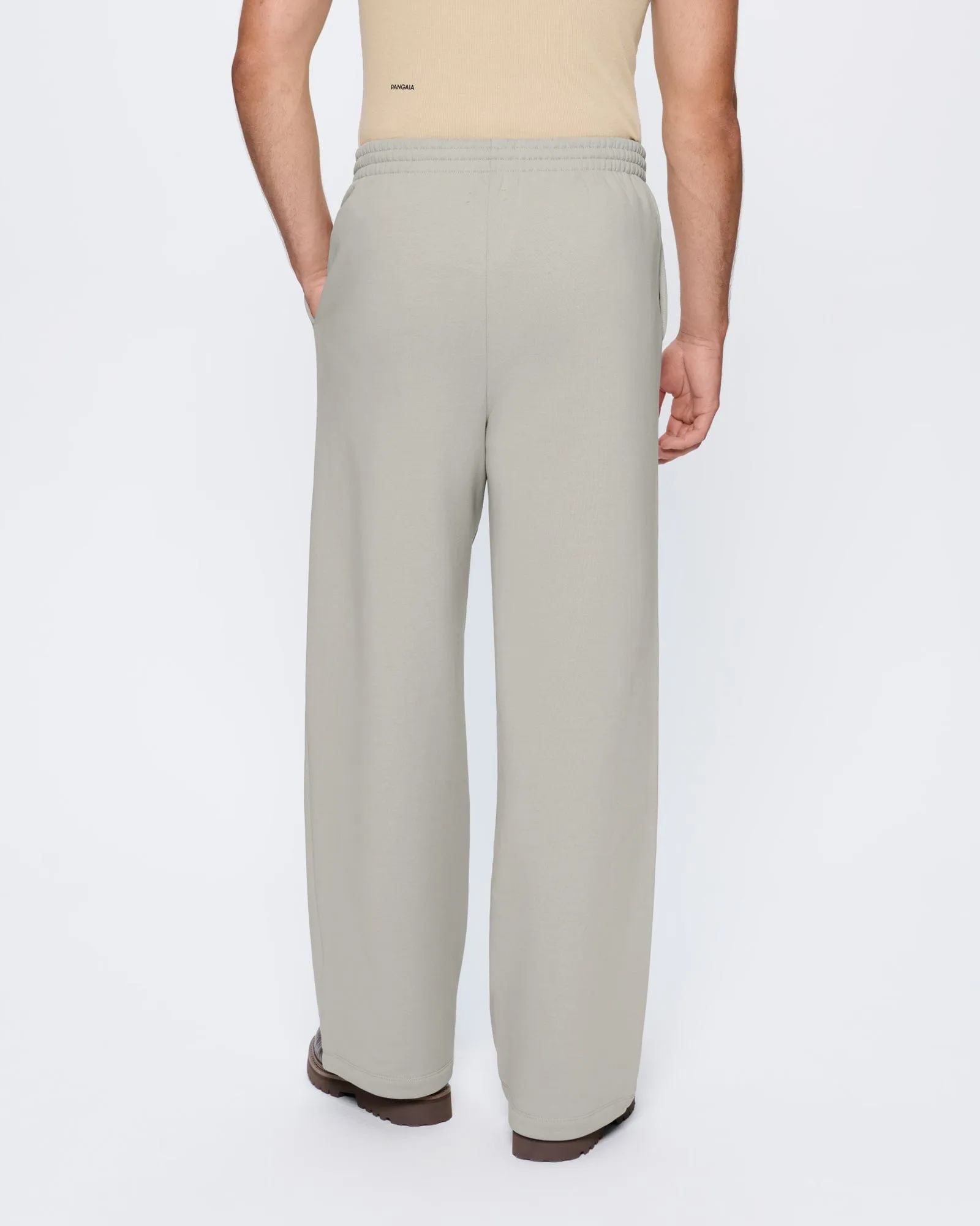 Mens 365 Heavyweight Straight Leg Track Pants—Stone sold by Pangaia product image thumbnail 5