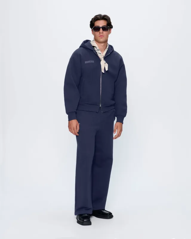 Mens 365 Heavyweight Straight Leg Track Pants—Navy sold by Pangaia