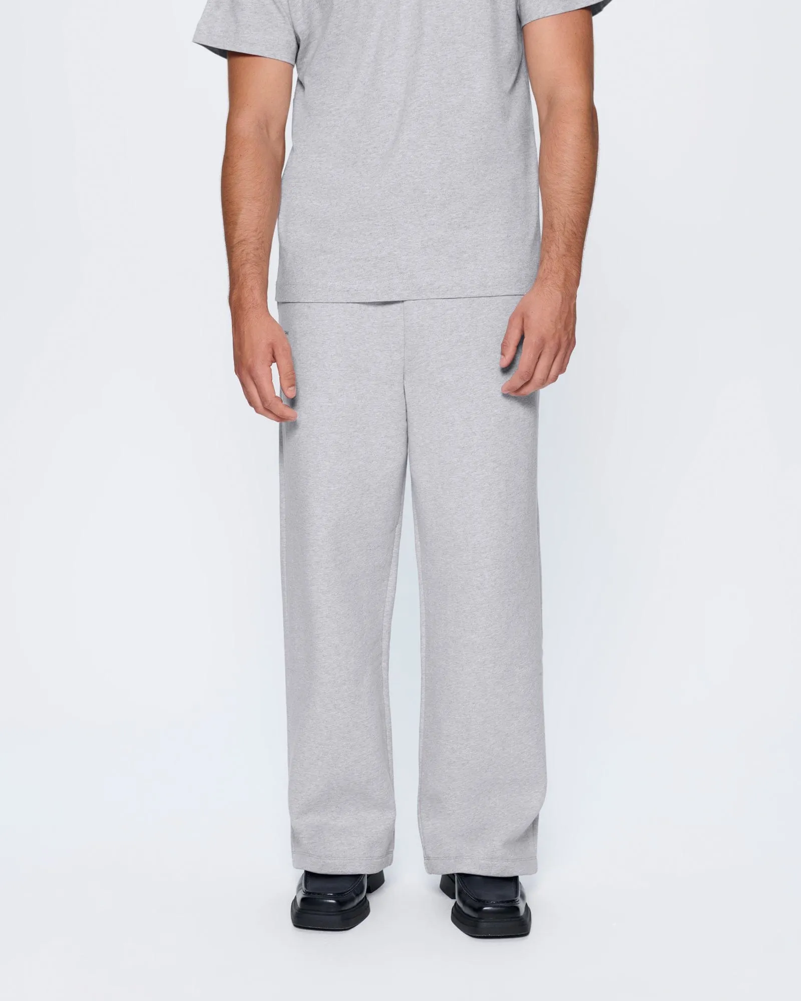 Mens 365 Heavyweight Straight Leg Track Pants—Grey Marl sold by Pangaia product image thumbnail 3