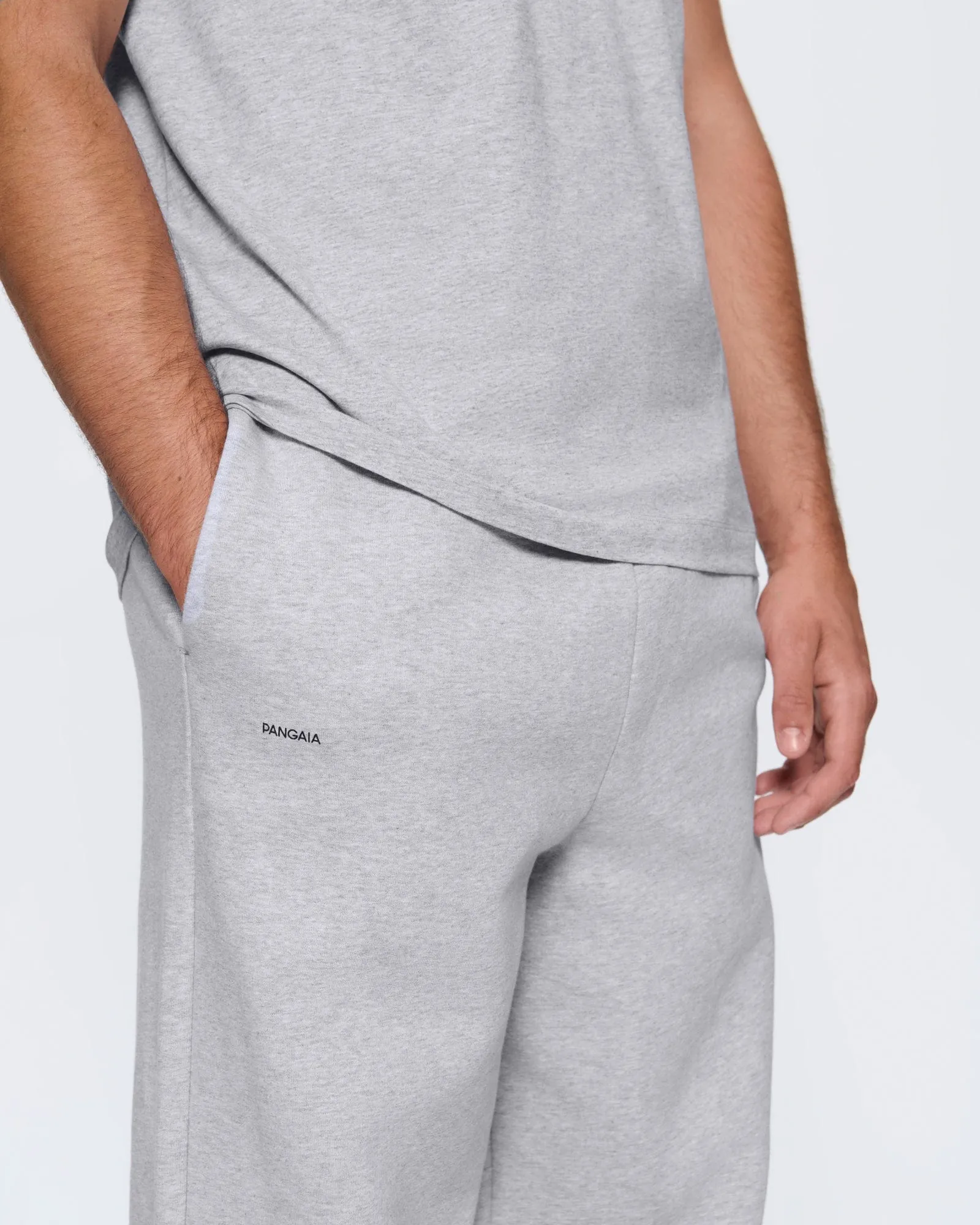 Mens 365 Heavyweight Straight Leg Track Pants—Grey Marl sold by Pangaia product image thumbnail 4