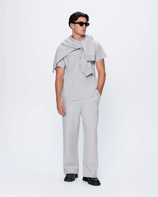 Mens 365 Heavyweight Straight Leg Track Pants—Grey Marl sold by Pangaia