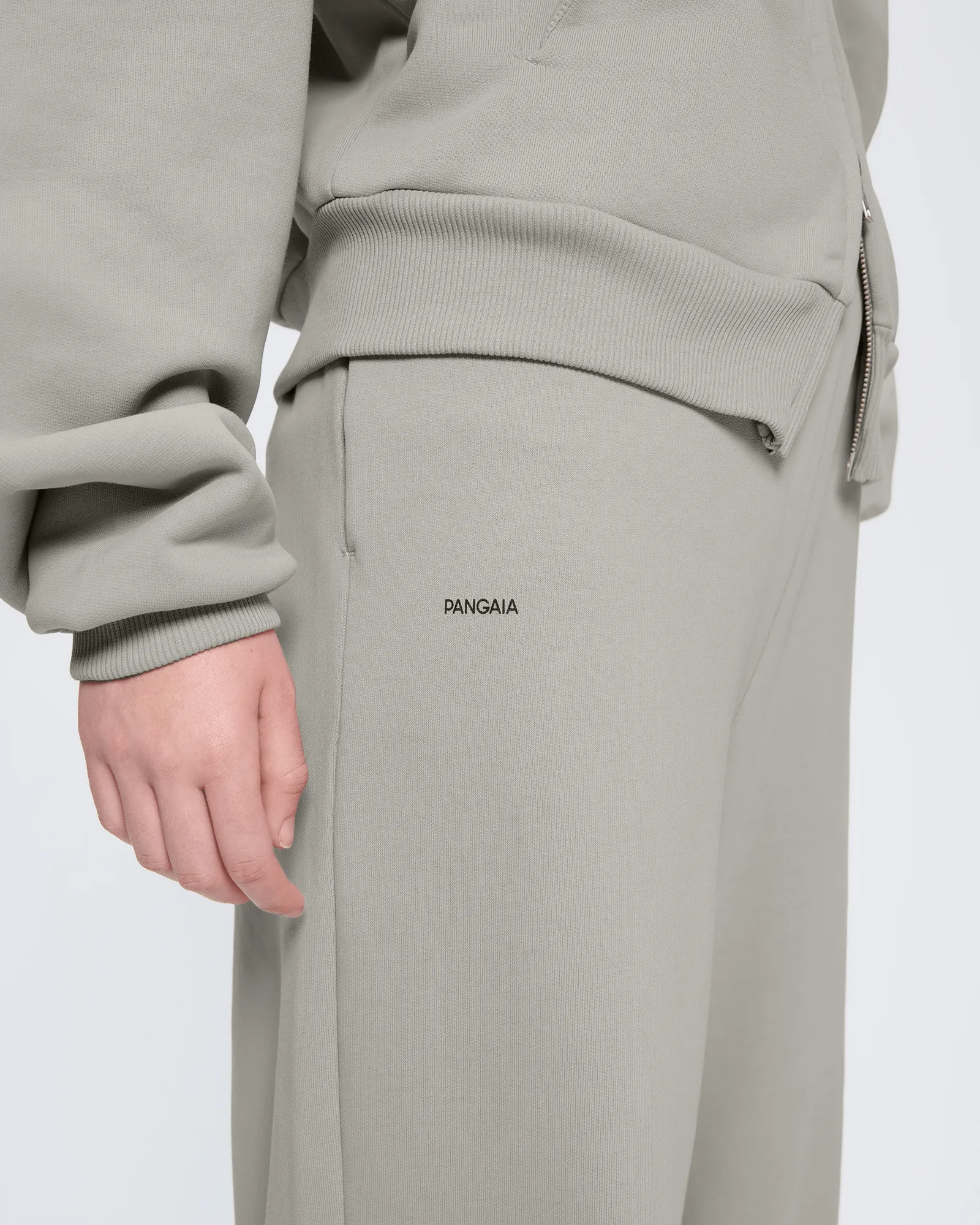 Womens 365 Heavyweight Straight Leg Track Pants—Stone sold by Pangaia product image thumbnail 4
