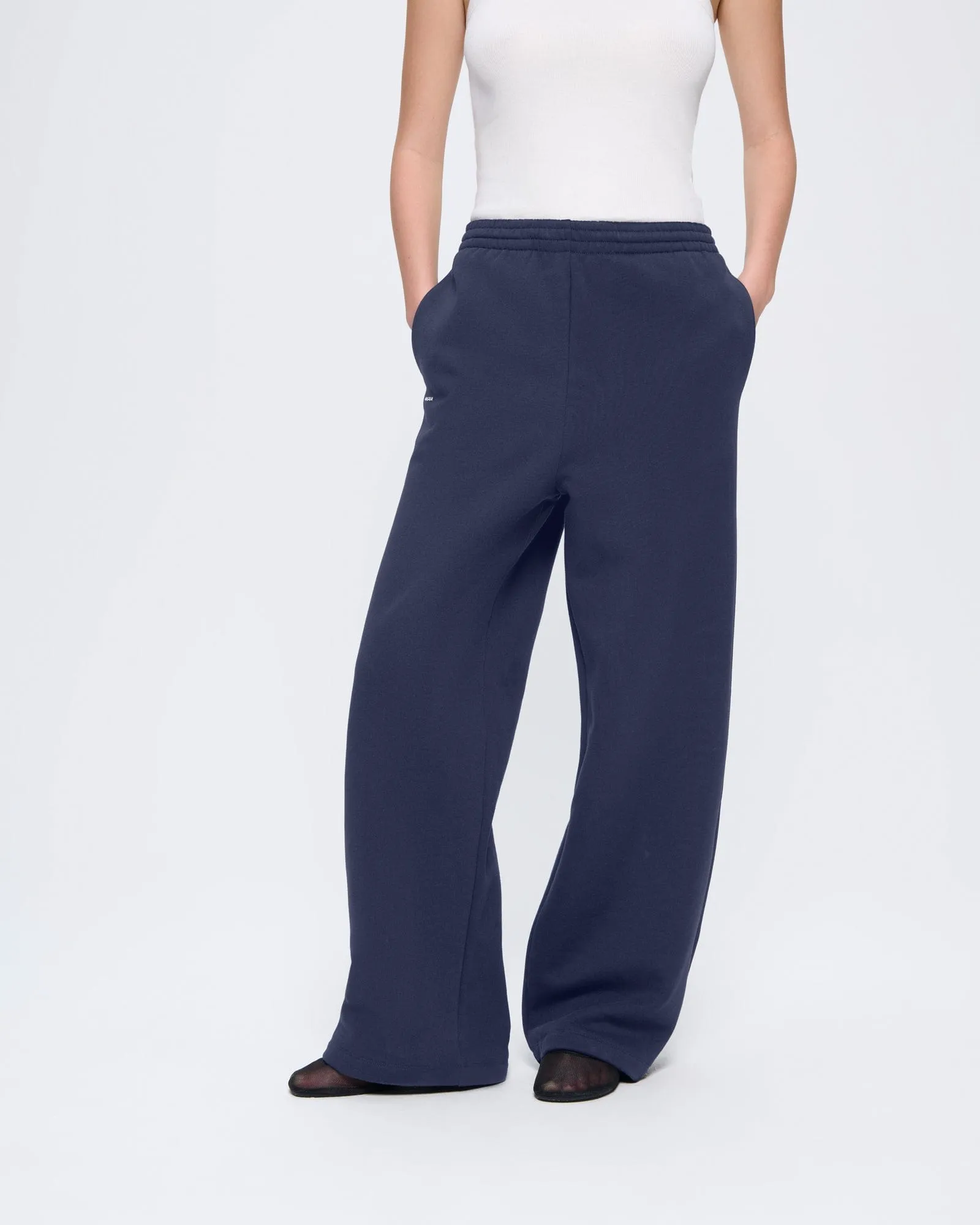 Womens 365 Heavyweight Straight Leg Track Pants—Navy sold by Pangaia product image thumbnail 3