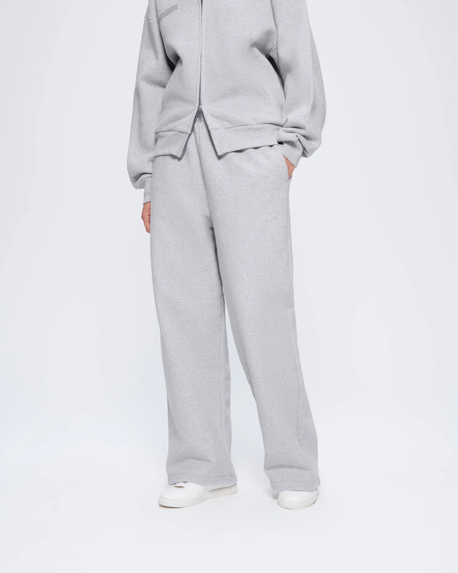 Archive Womens 365 Heavyweight Straight Leg Track Pants—Grey Marl sold by Pangaia product image thumbnail 3