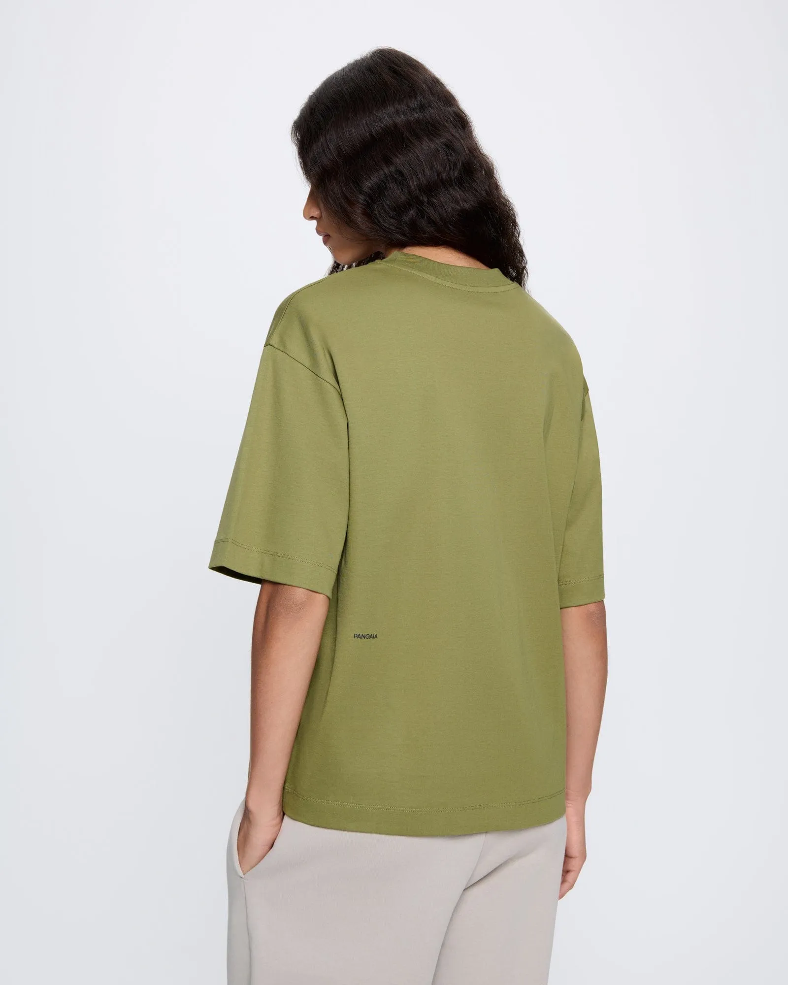 Archive Womens DNA Oversized T-Shirt—highland green sold by Pangaia product image thumbnail 5
