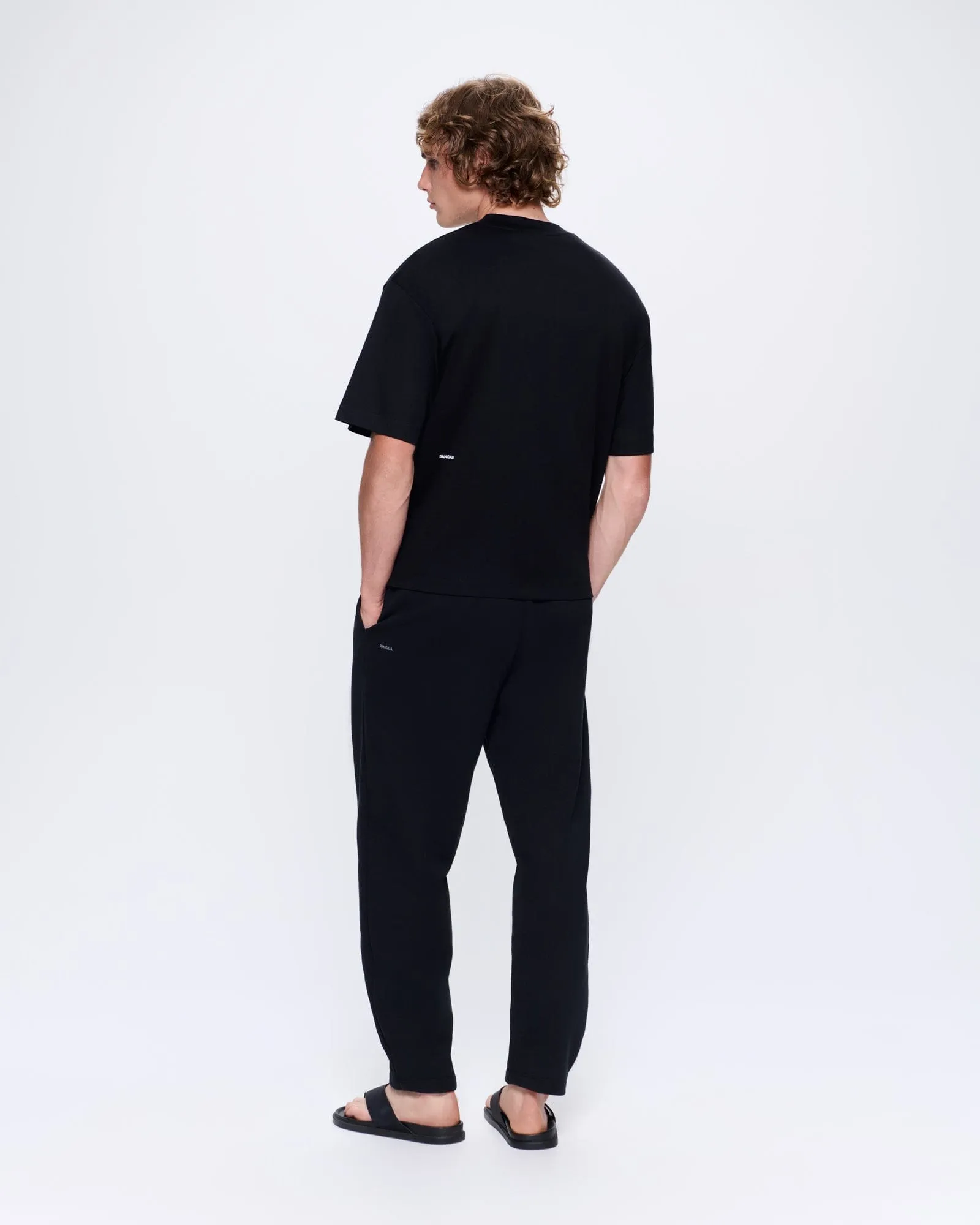 Mens Heavyweight Barrel-Leg Track Pants—black sold by Pangaia product image thumbnail 5