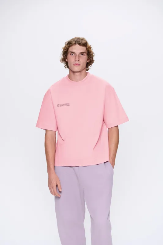 Archive Mens Interlock Oversized T-Shirt—Sakura Pink made by Pangaia