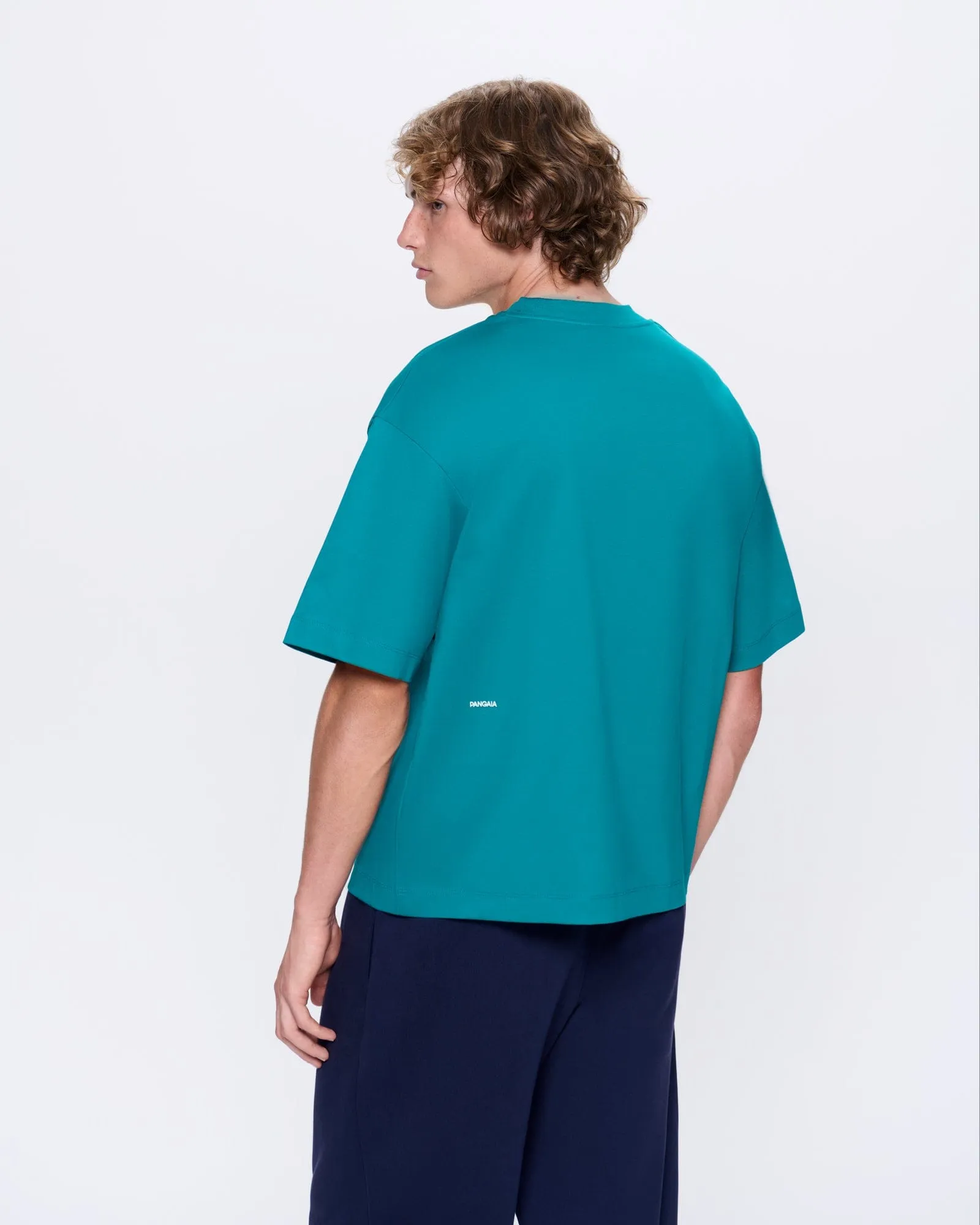 Archive Mens Interlock Oversized T-Shirt—Malachite Green sold by Pangaia product image thumbnail 5